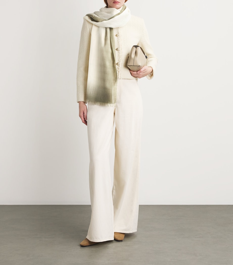 Silk Stole SAGE GREEN Image 2