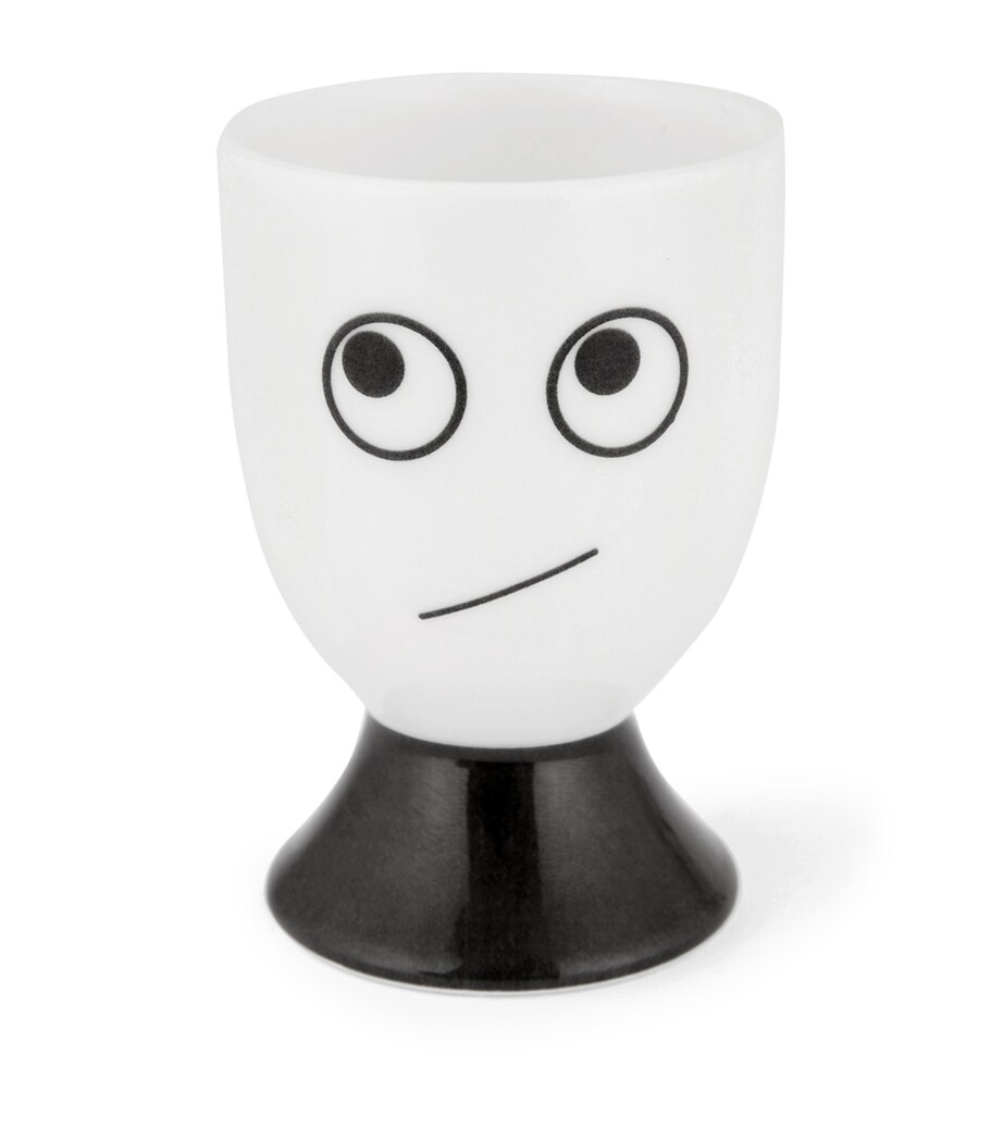 Anya Hindmarch Set of 2 Eyes Egg Cups White Image 8