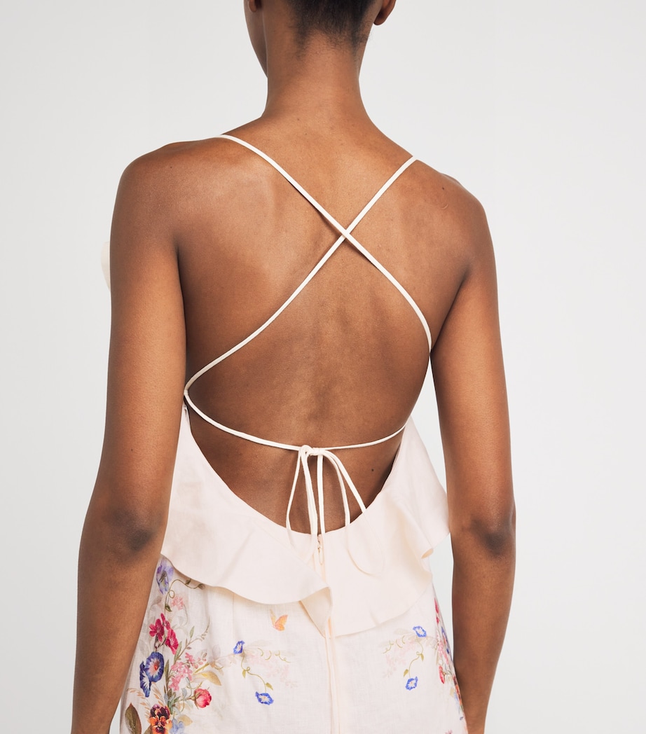 Ruffle-Detail Patience Midi Dress VANILLA FLORALVFLO Image 5