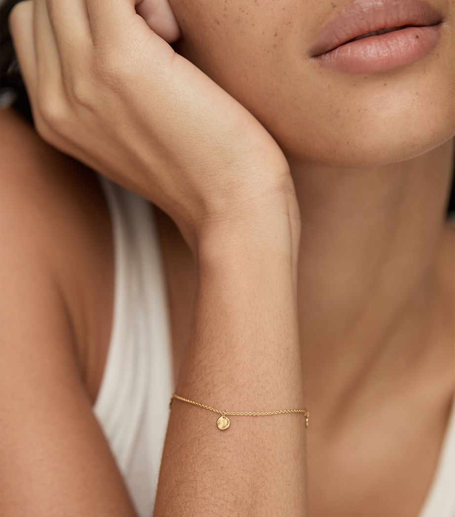 Monica Vinader Gold Vermeil MV Siren Muse Station Chain Bracelet Gold Vermeil Image 2