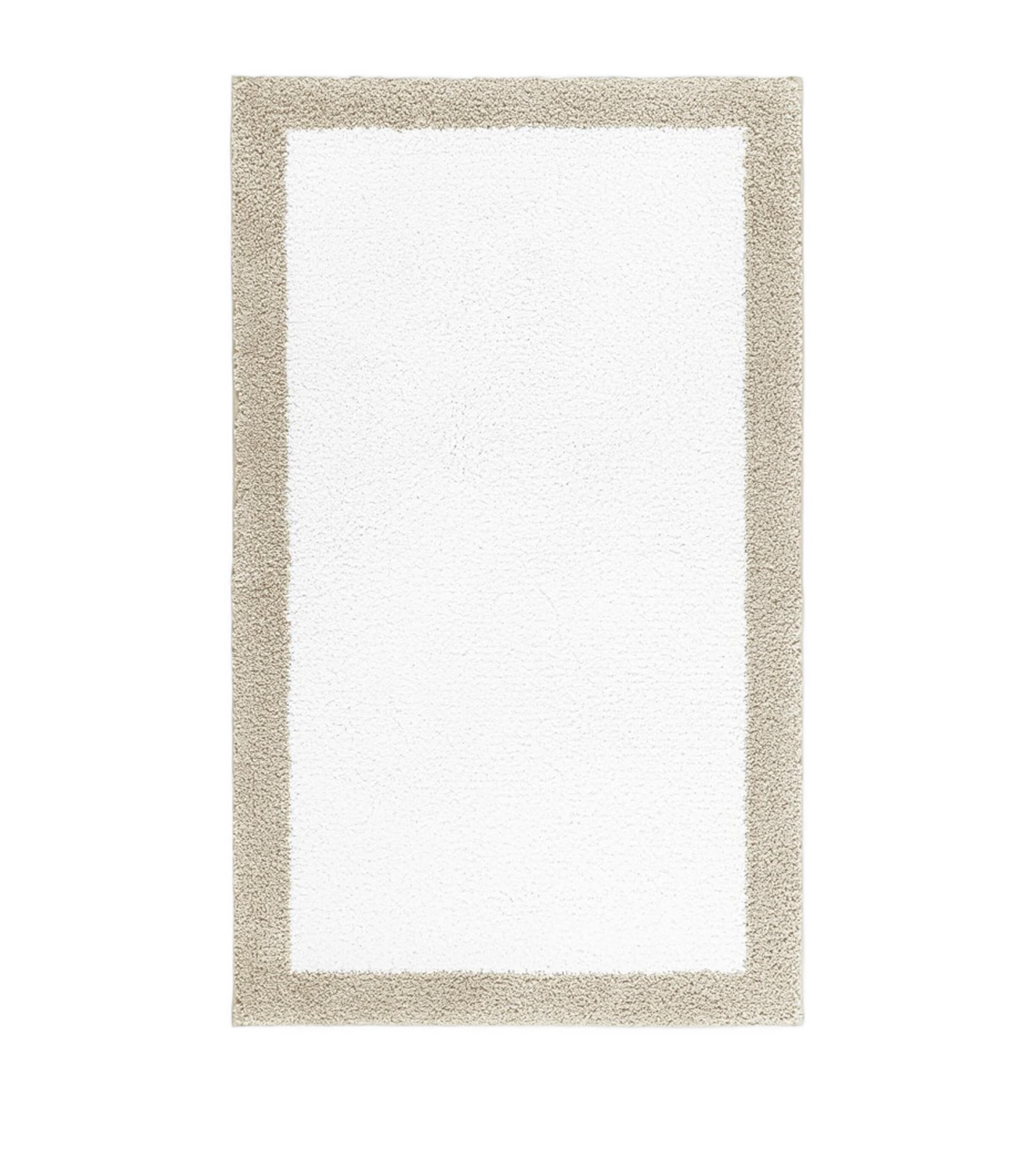 Graccioza Egoist Frame Border Bath Mat In Neutral