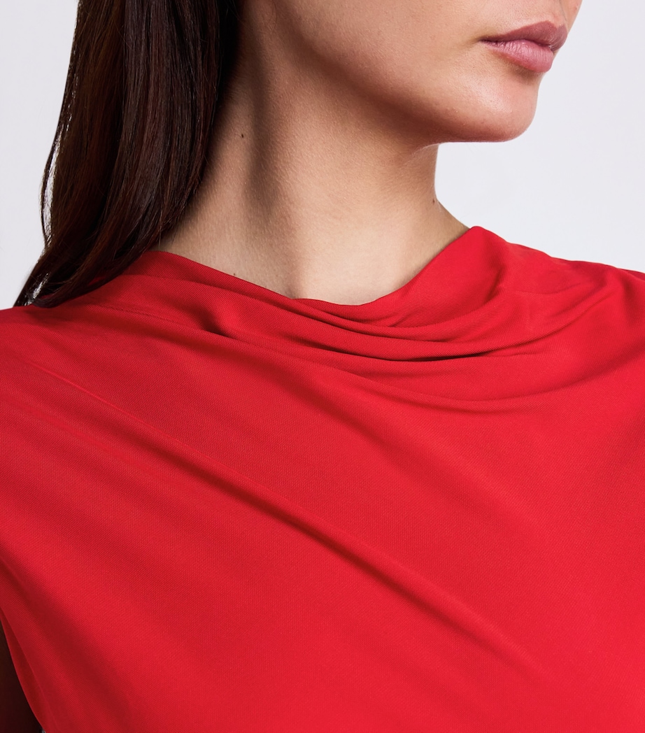Ruched Acacia Midi Dress CRIMSON Image 4