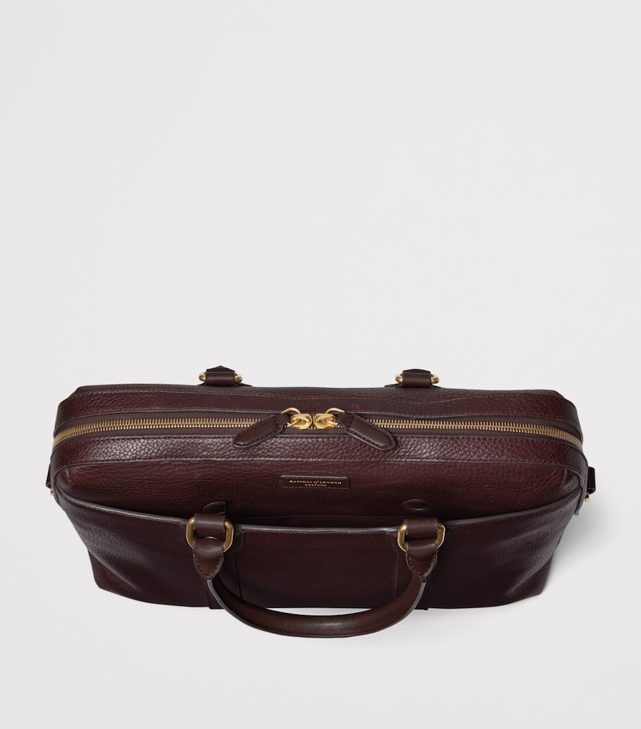 Aspinal Of London Leather The Hudson Briefcase Conker Image 7
