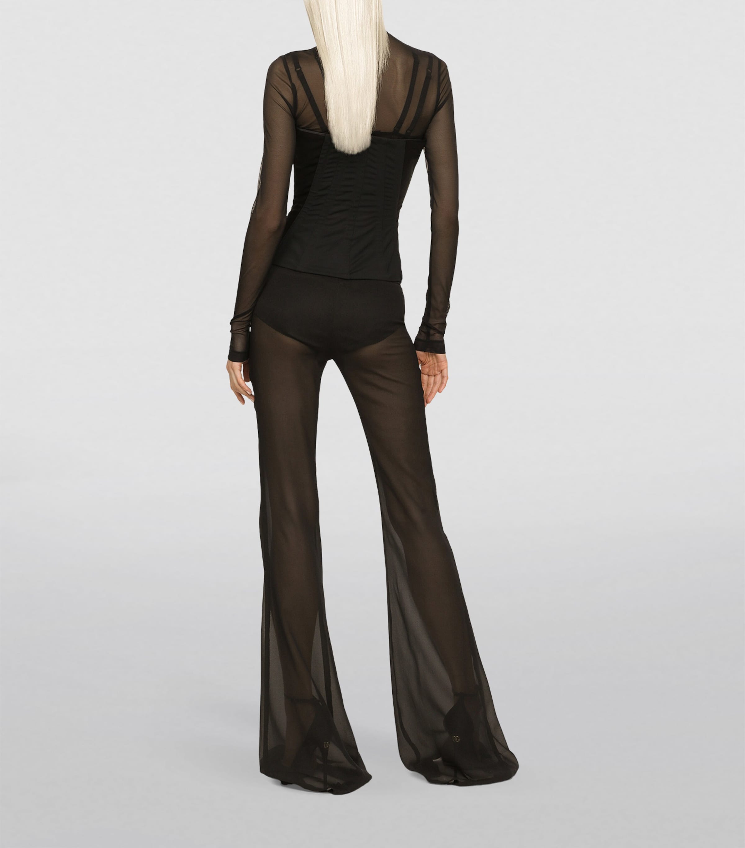 Satin Corset Top N0000-BLACK Image 5