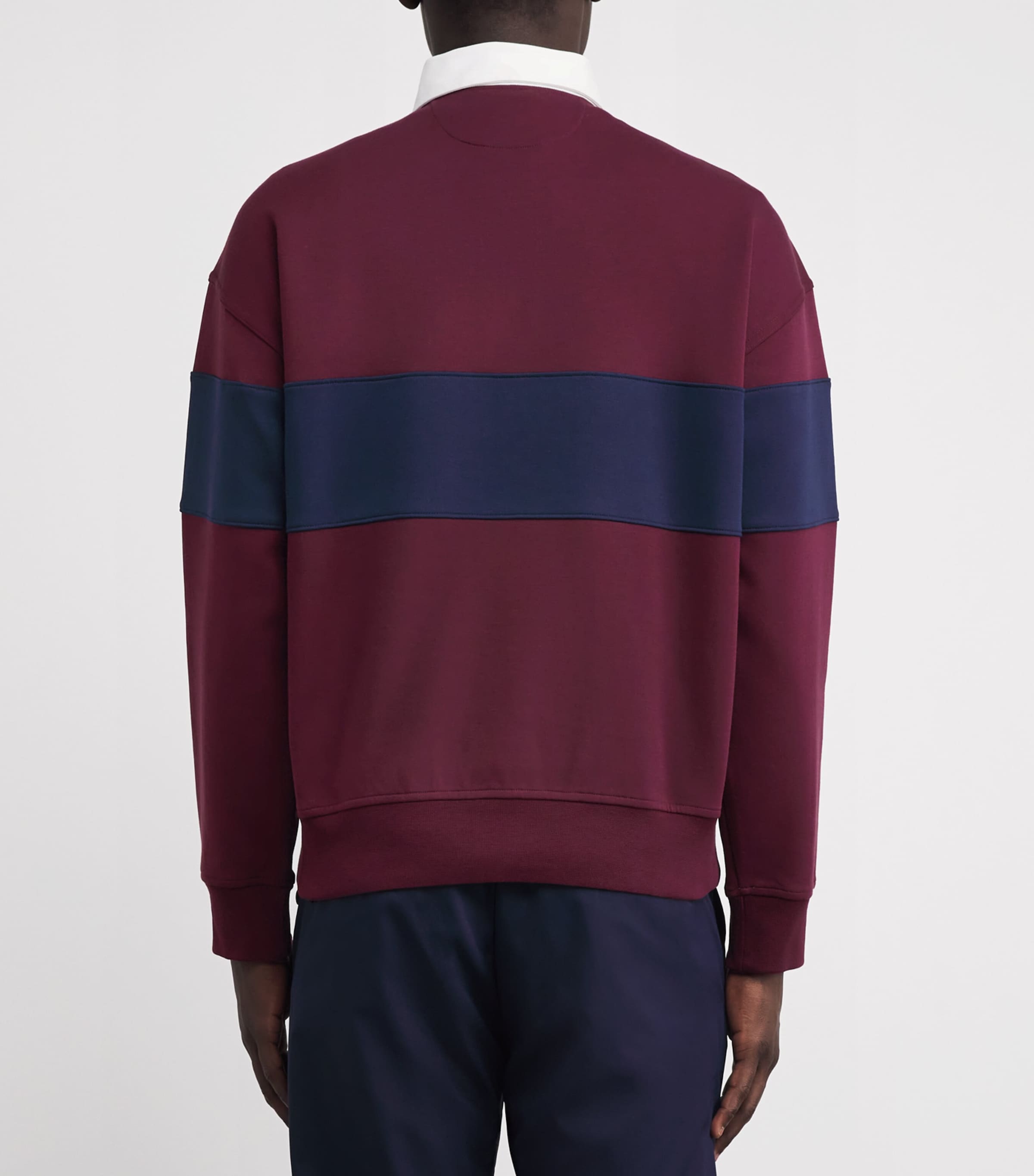 Water-Repellent Rugby Sweatshirt RICH RUBY/REFINED Image 4