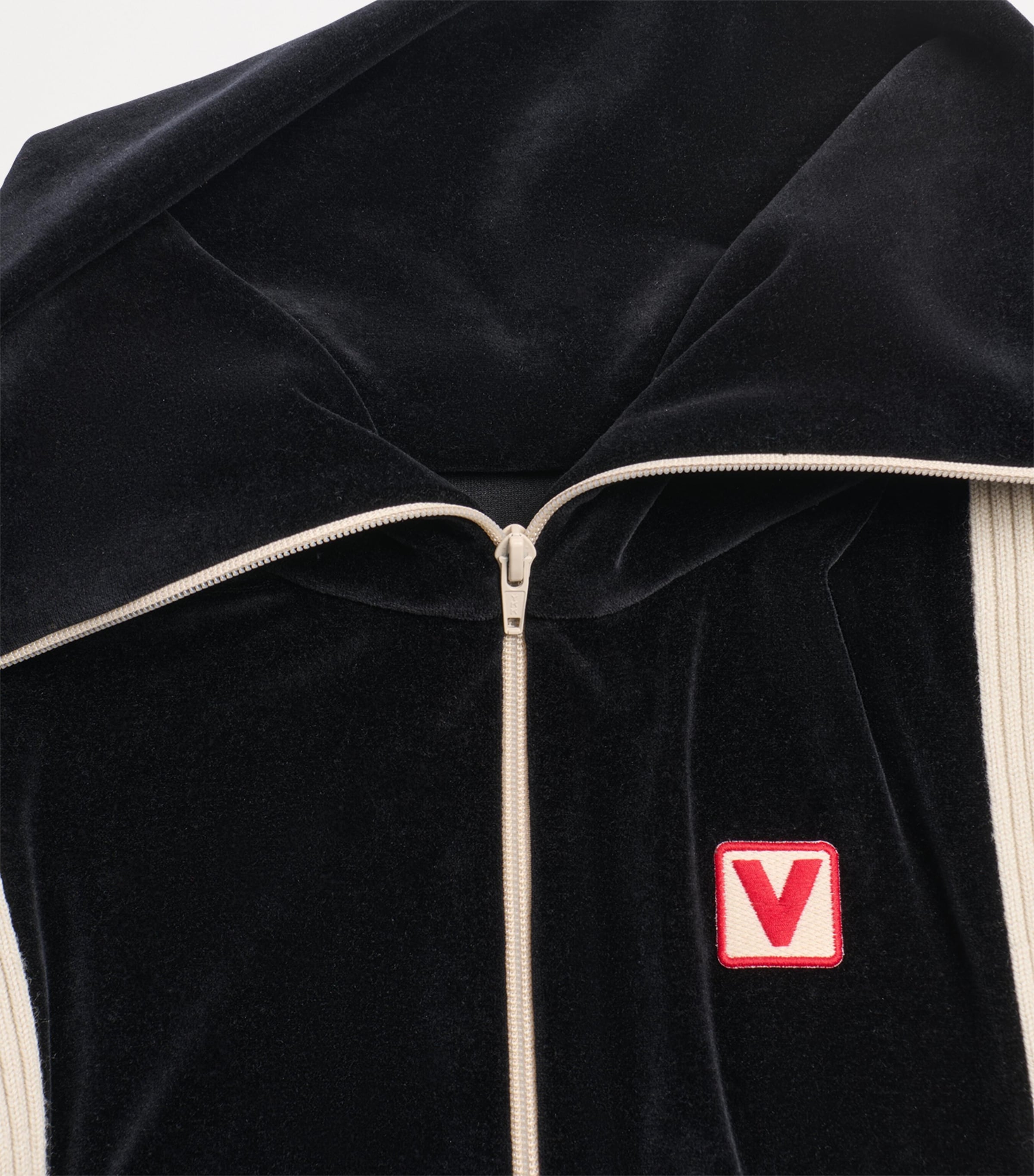 【関税&送料込】Valentino Garavani Chenille Sweatshirt With Valentino Chenille Chez Valentino Zip-Up Sweatshirt | Harrods US