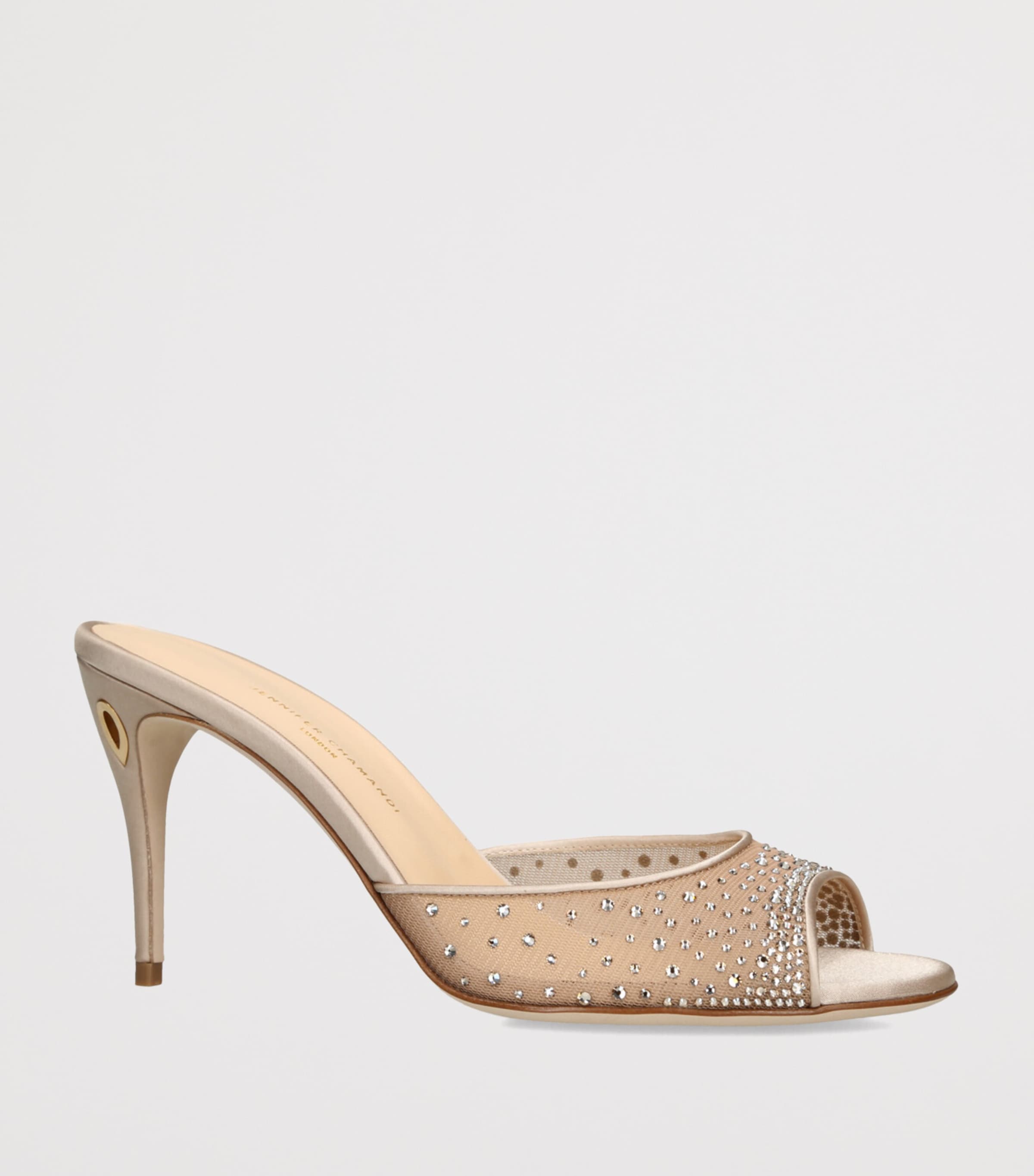 Embellished Guido Mules 85 CHAMPAGNE Image 3