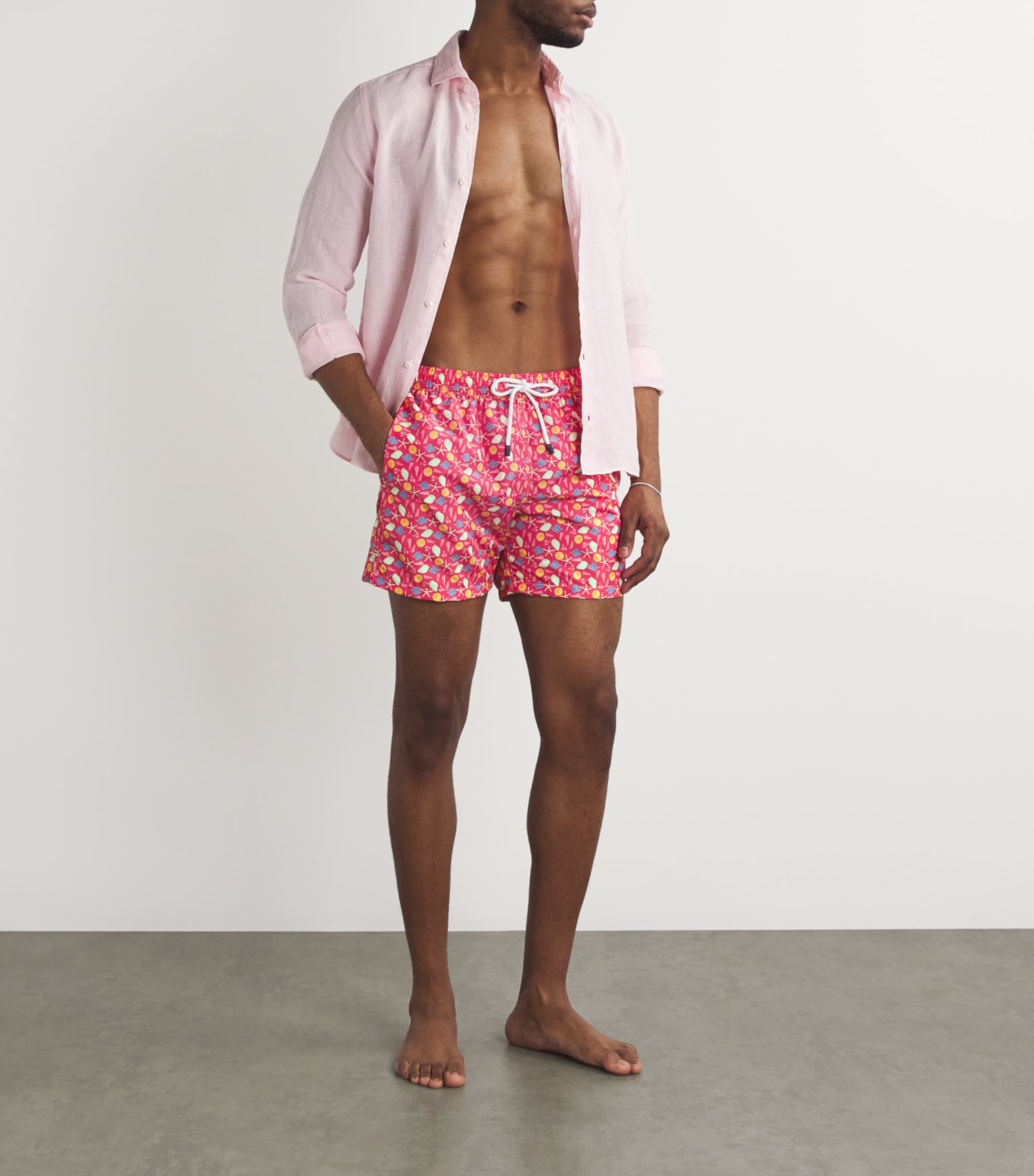 Fedeli Mens Printed Madeira Swim Shorts Multi Image 2