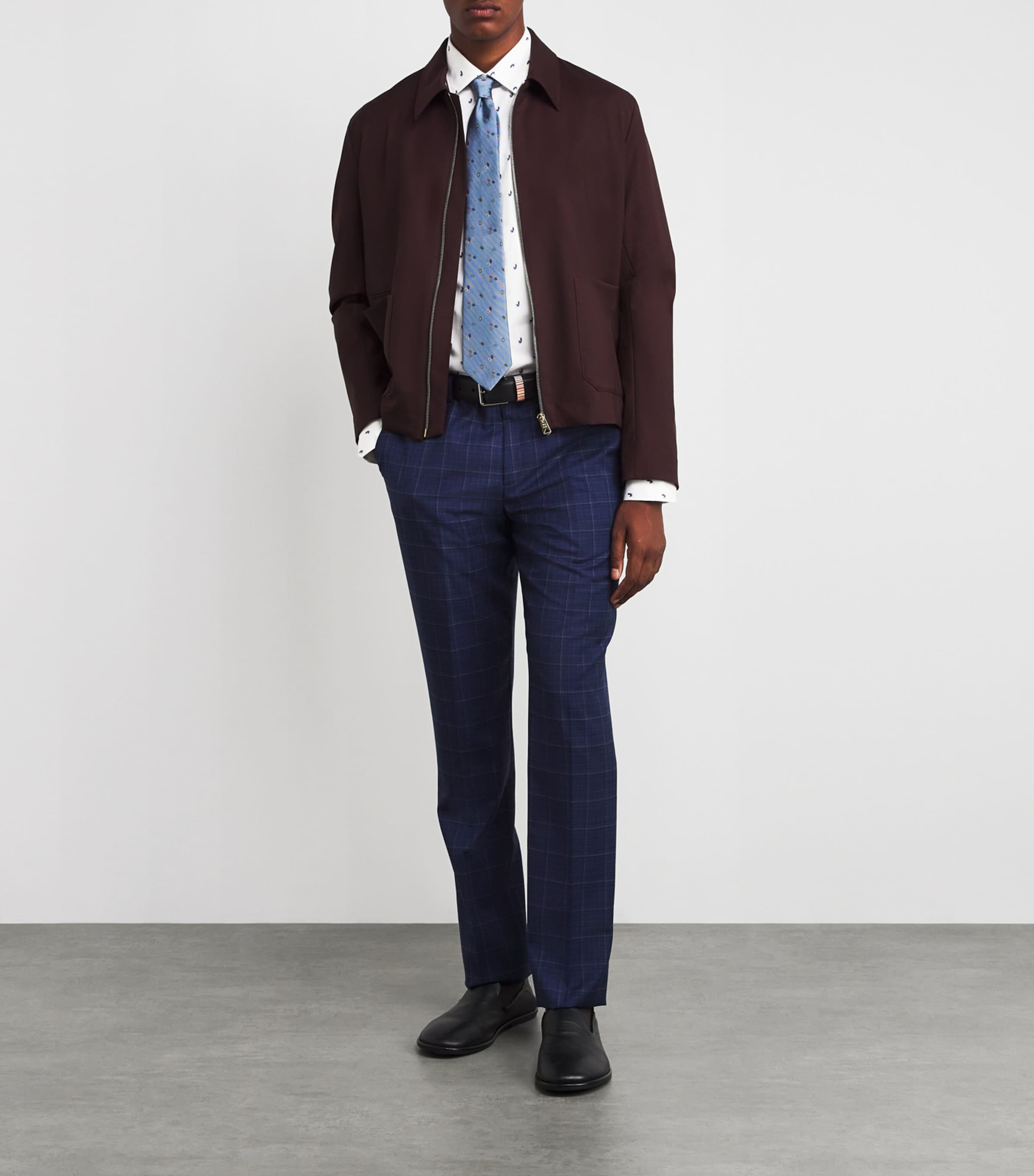 Butterfly Print Tailored-Fit Shirt 01_WHITE Image 2