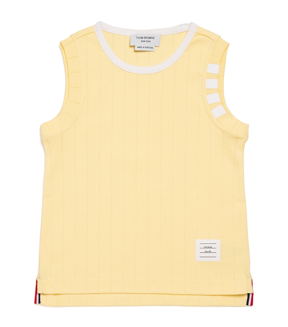 Pointelle Tank Top (2-12 Years) YELLOW Image 1
