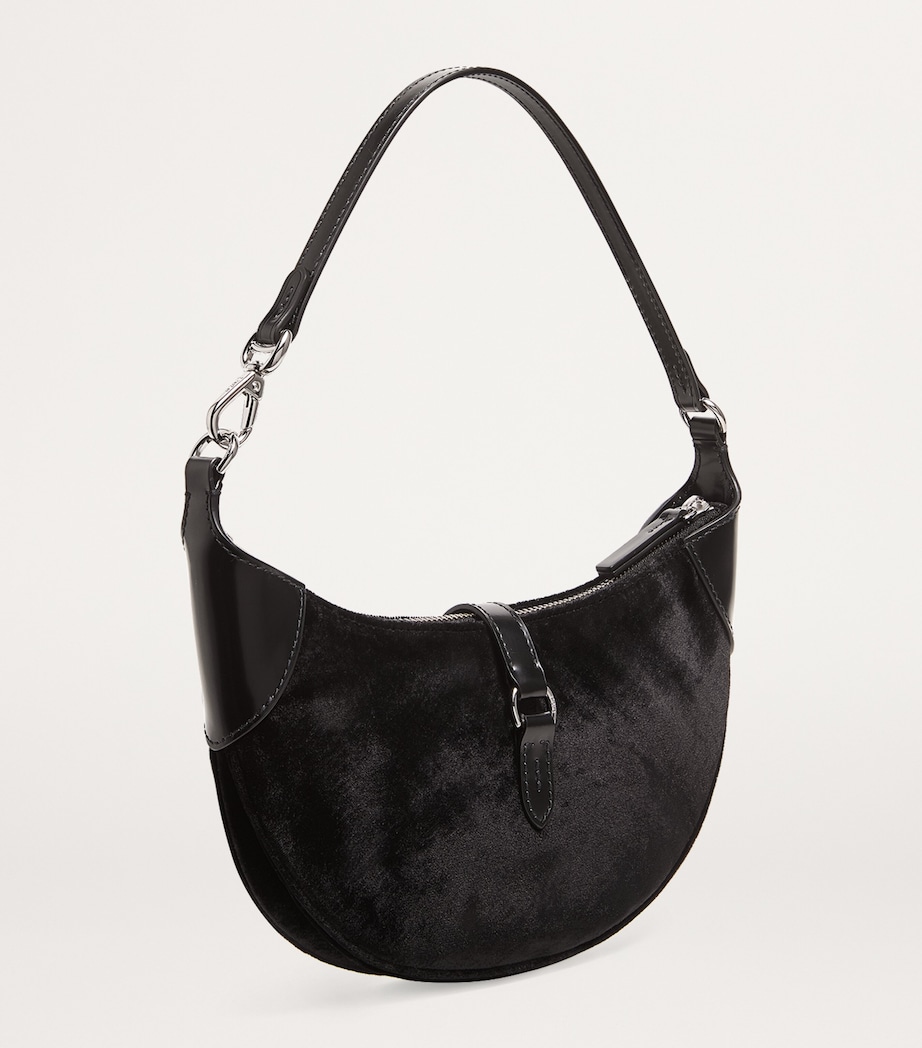 Mini Suede Polo ID Shoulder Bag BLACK Image 3