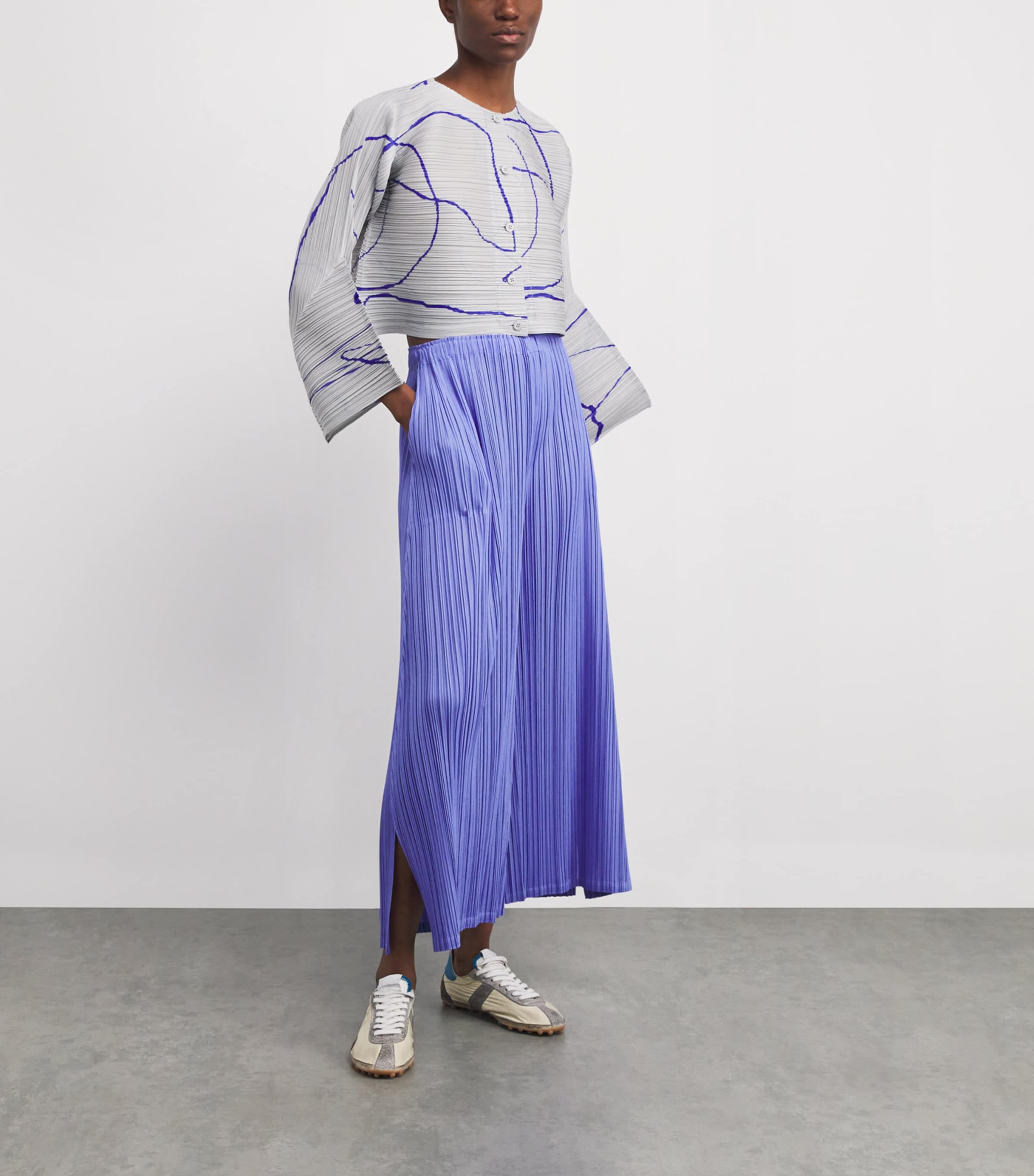 Mellow Pleats Trousers SAXE BLUE Image 2