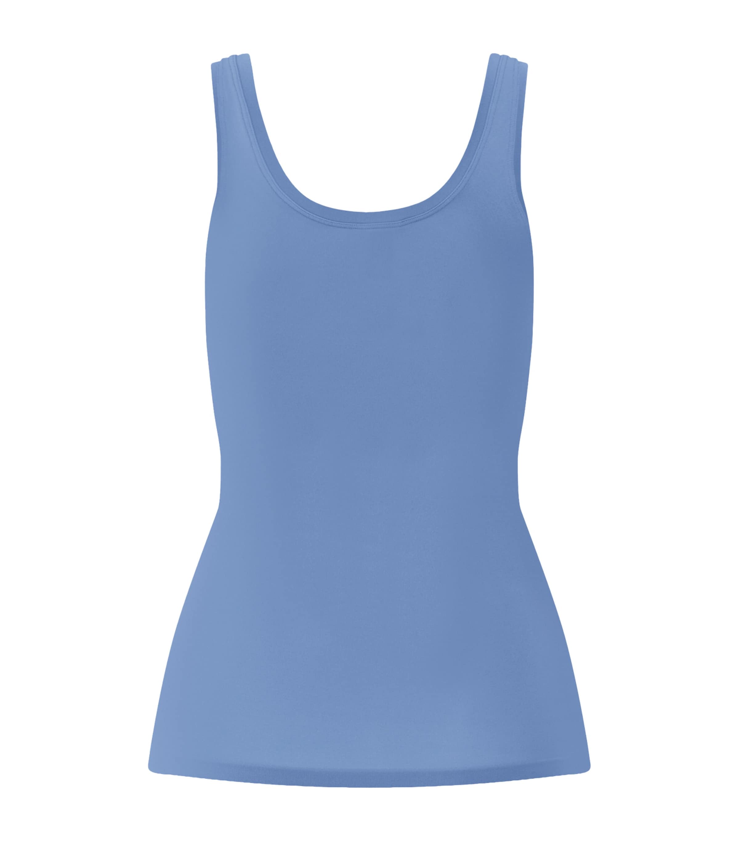 Hanro Womens Touch Feeling Tank Top Bluebird Image 3