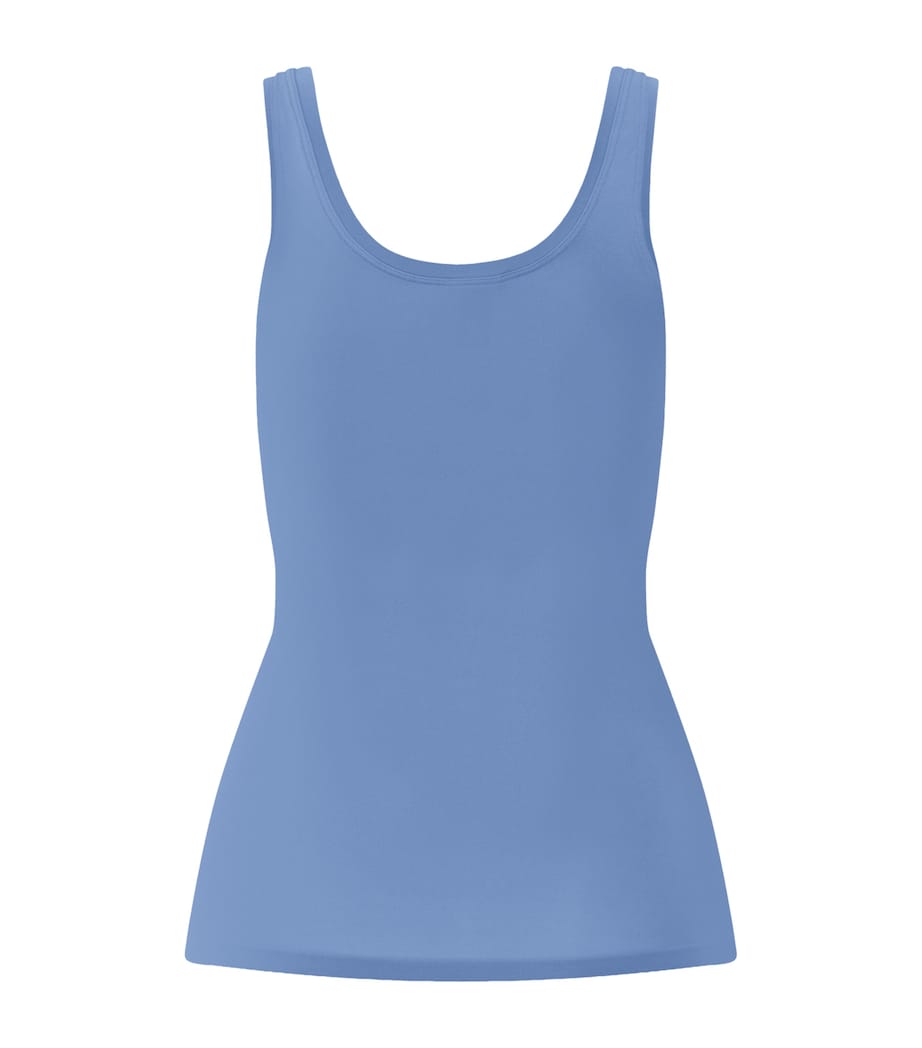 Hanro Womens Touch Feeling Tank Top Bluebird Image 3