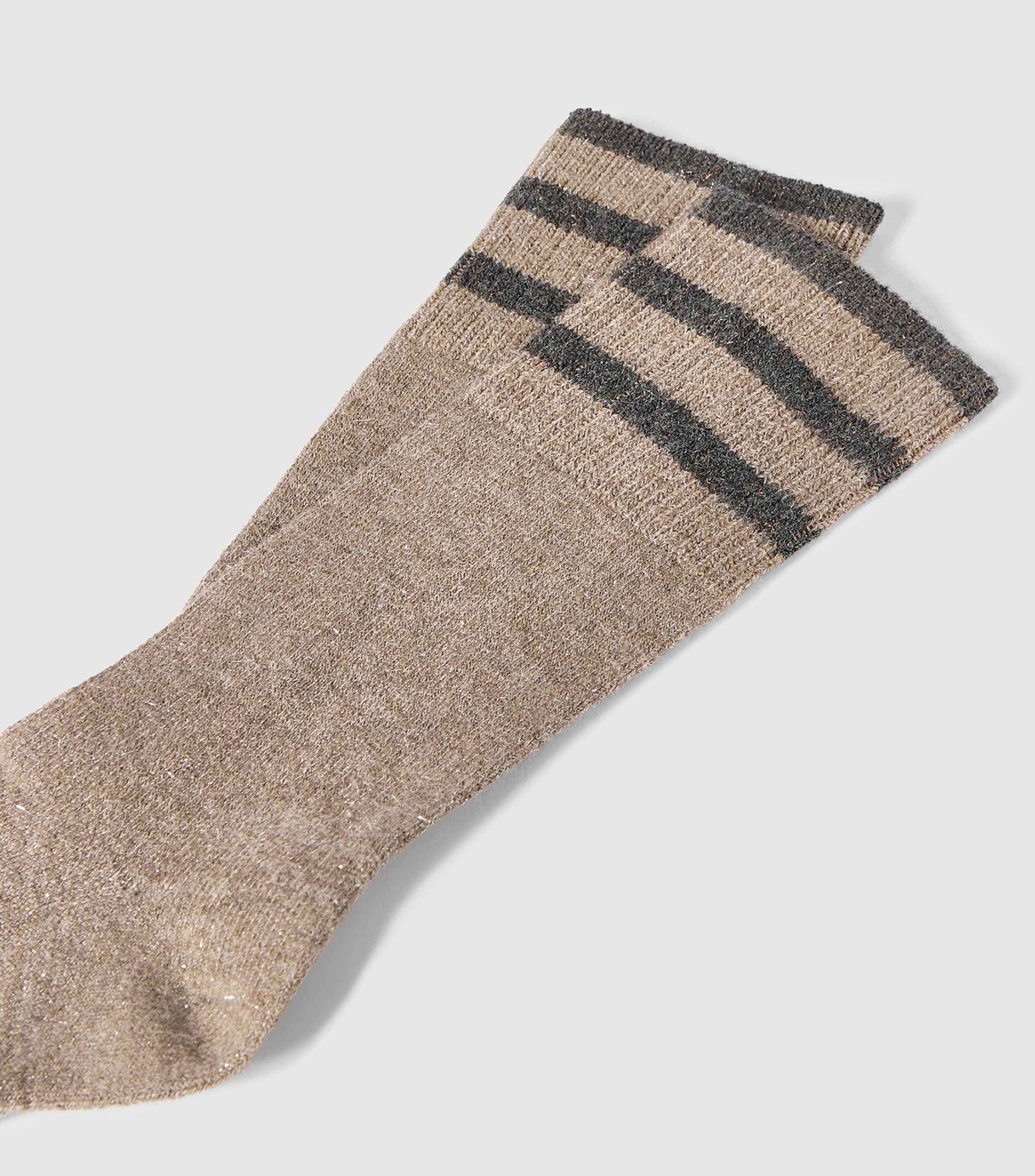 Brunello Cucinelli Womens Cashmere-Blend Sparkling Socks Image 3