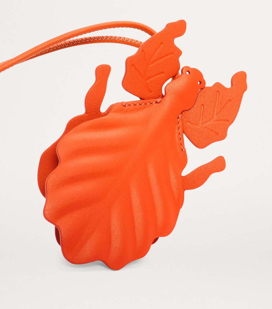 Leather Leaf Insect Charm VIVID ORANGE Image 2