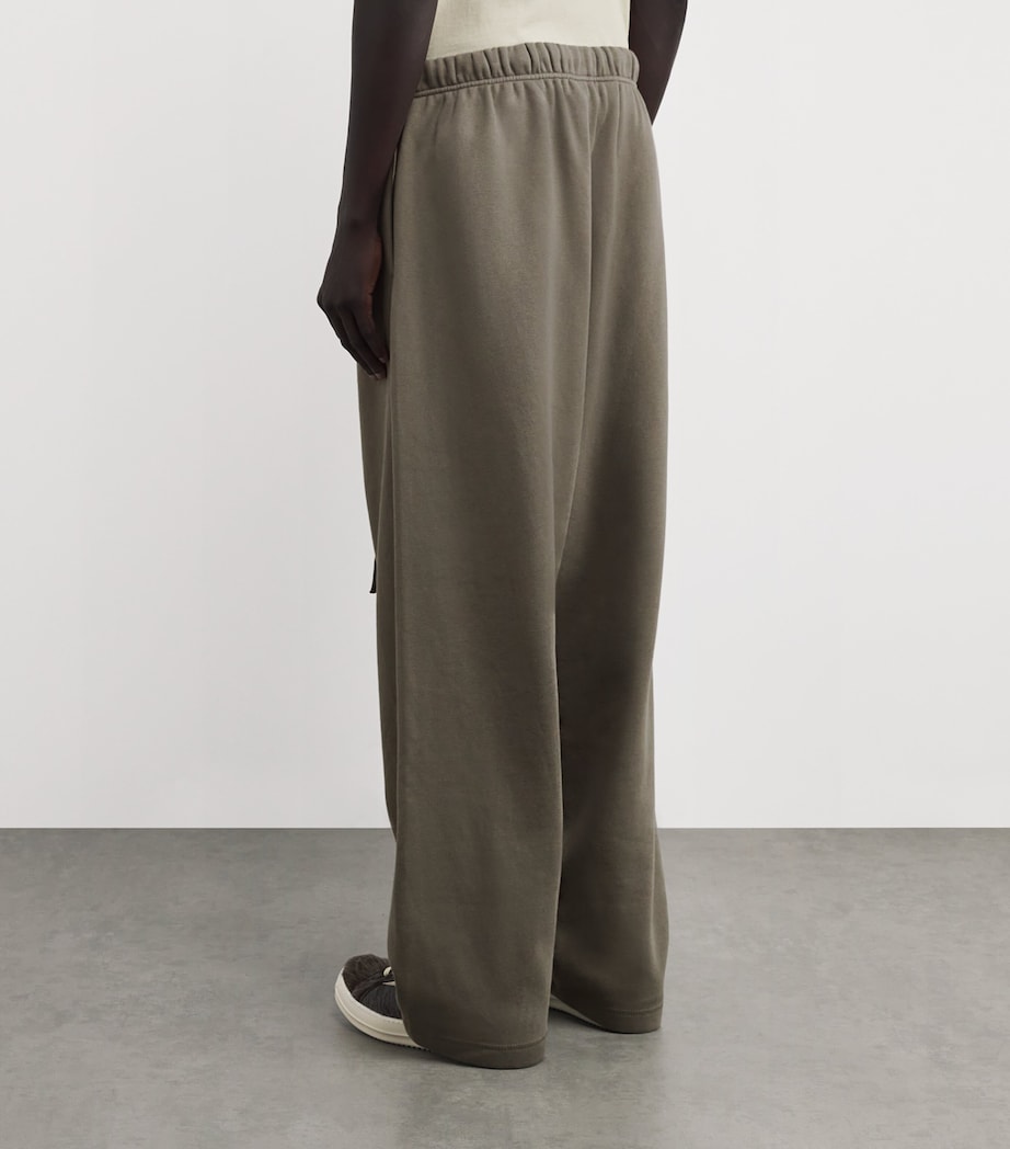 Cotton-Blend Wide-Leg Sweatpants MOSS Image 4