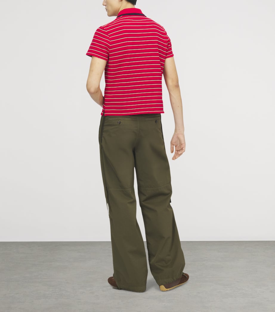 McQueen Mens Stripe Polo Shirt Image 3