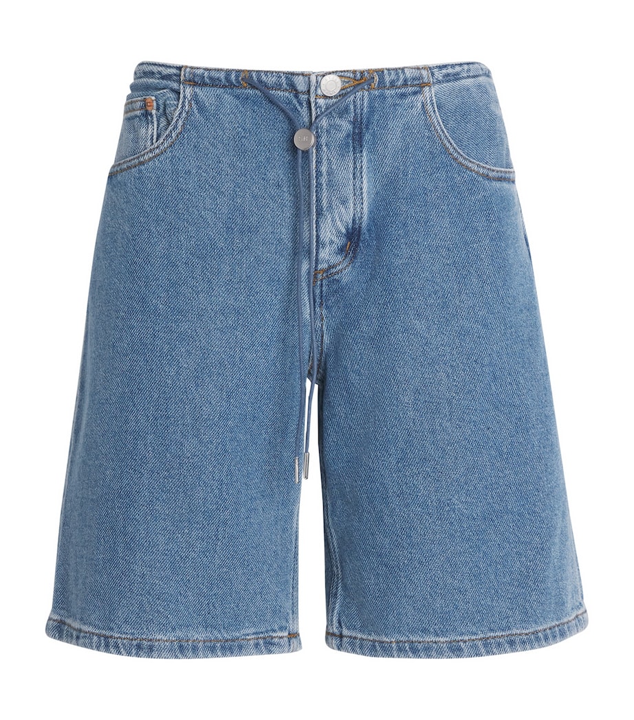 STILL HERE Womens Cool Denim Shorts Classic Blue Image 1