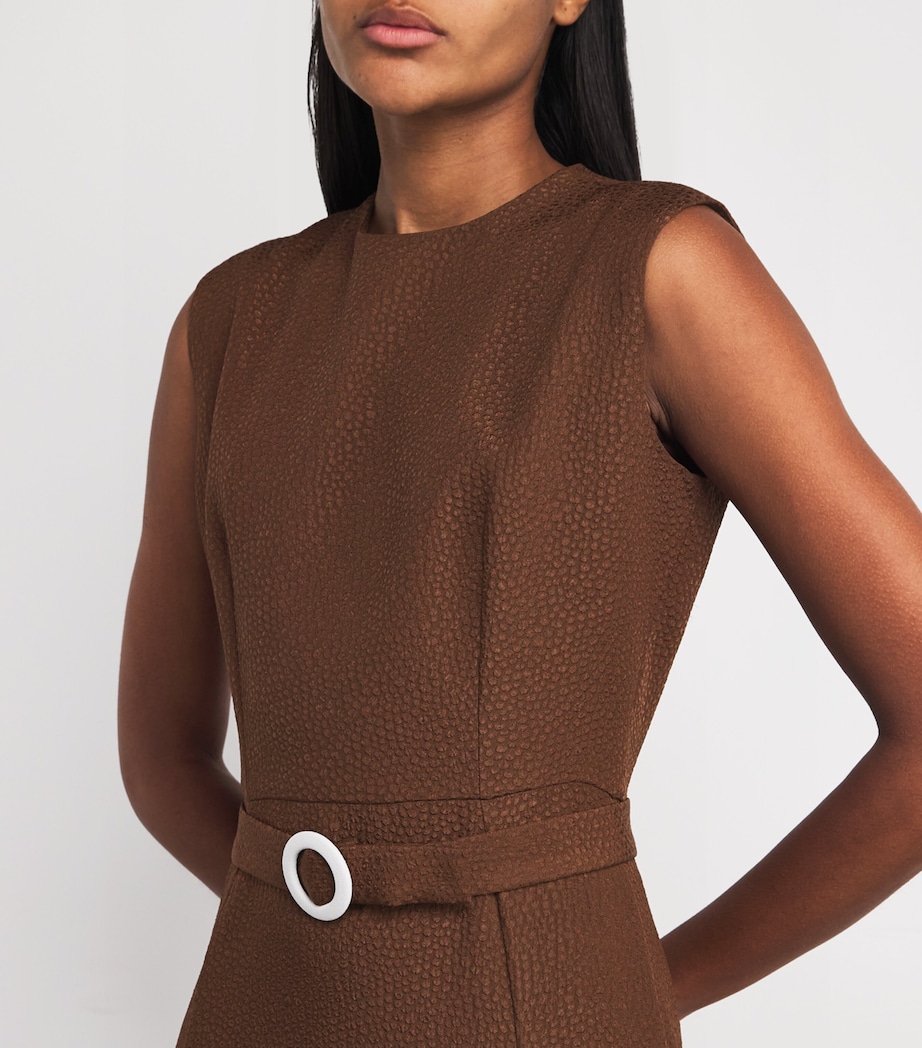 Textured Jete Midi Dress BRW Image 4