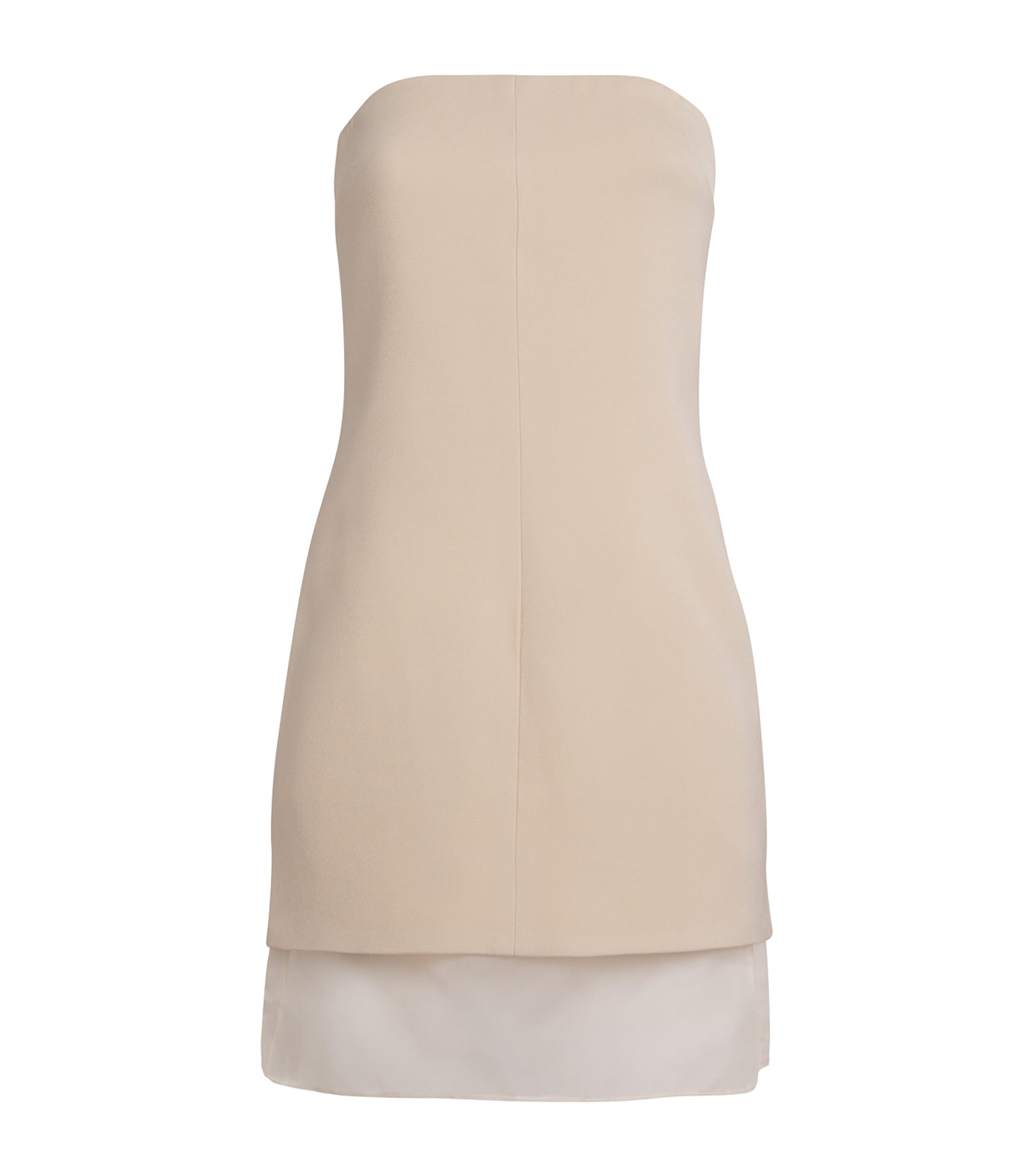 Esse Studios Issia Strapless Mini Dress In Neutral