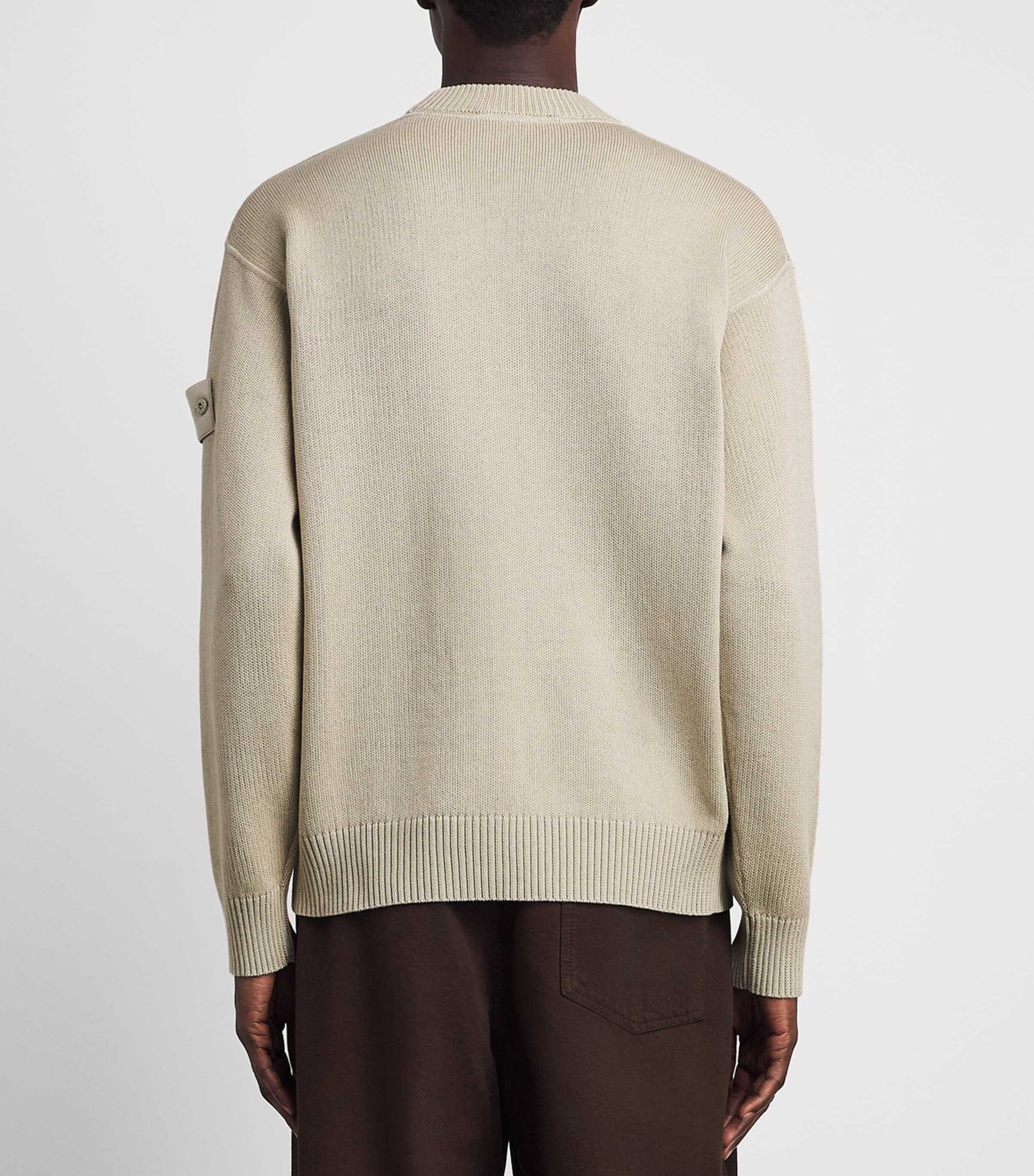 Stone Island Mens Cotton-Cashmere Ghost Sweater Image 5
