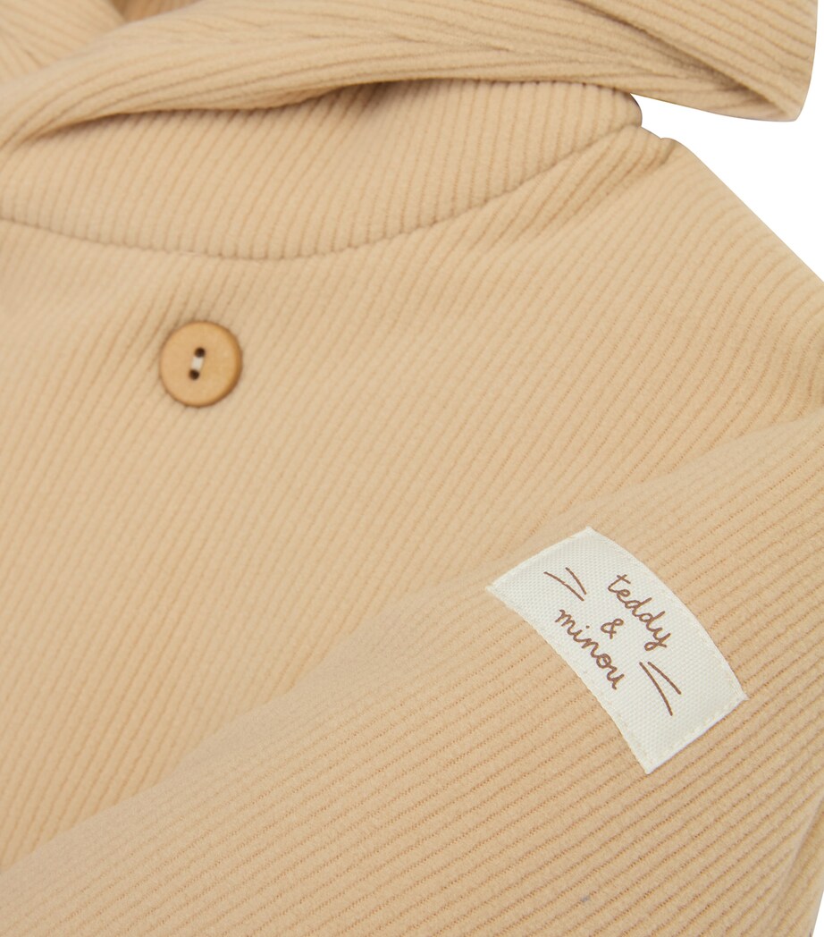 Teddy & Minou Organic Cotton Hooded Coat (0-18 Months) Image 2