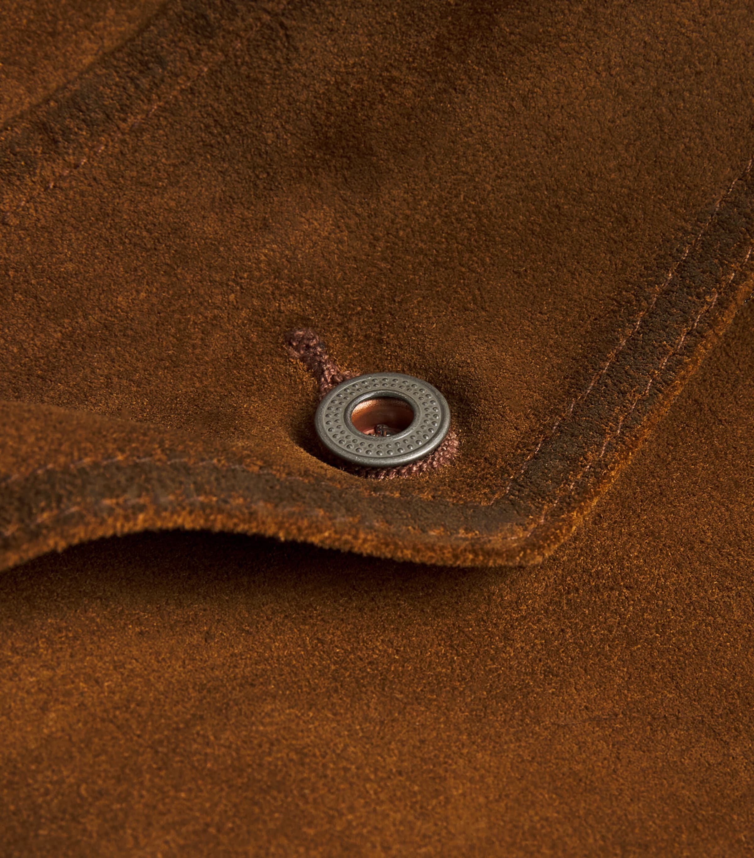 Double RL Roughout Suede Jacket BROWN Image 5