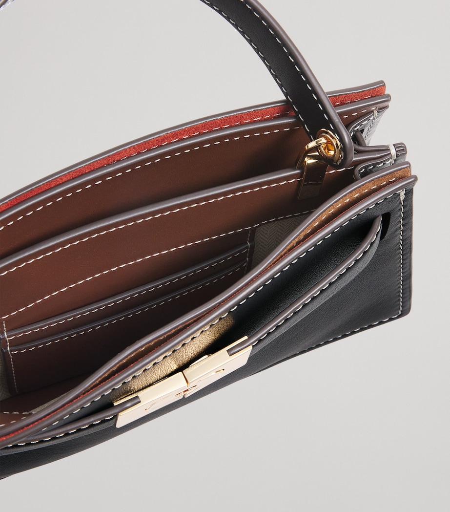 Mini Leather Lee Radziwill Top-Handle Bag BLACK 001 Image 6