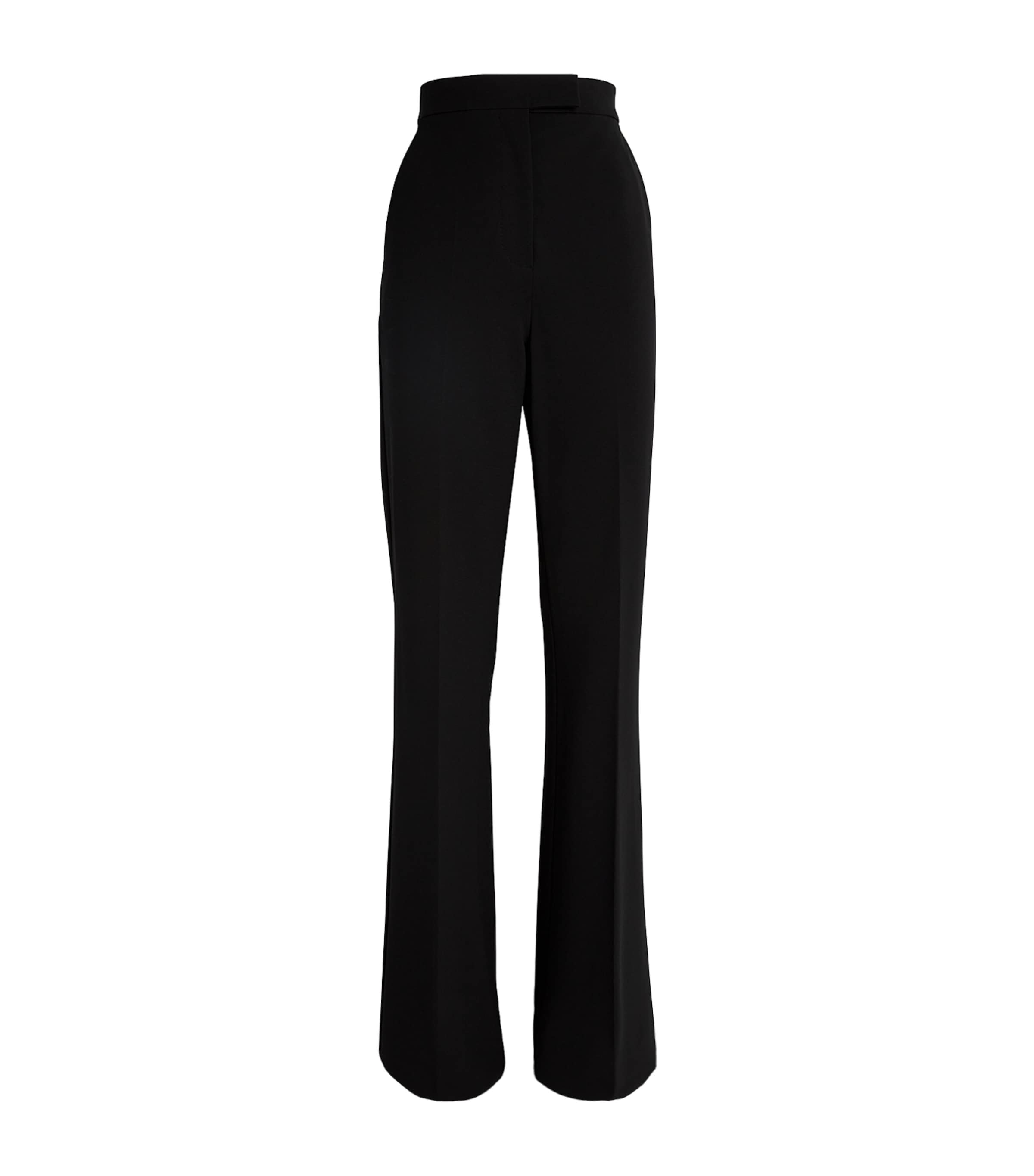 Shop Max Mara Straight Tailored Trousers In Black