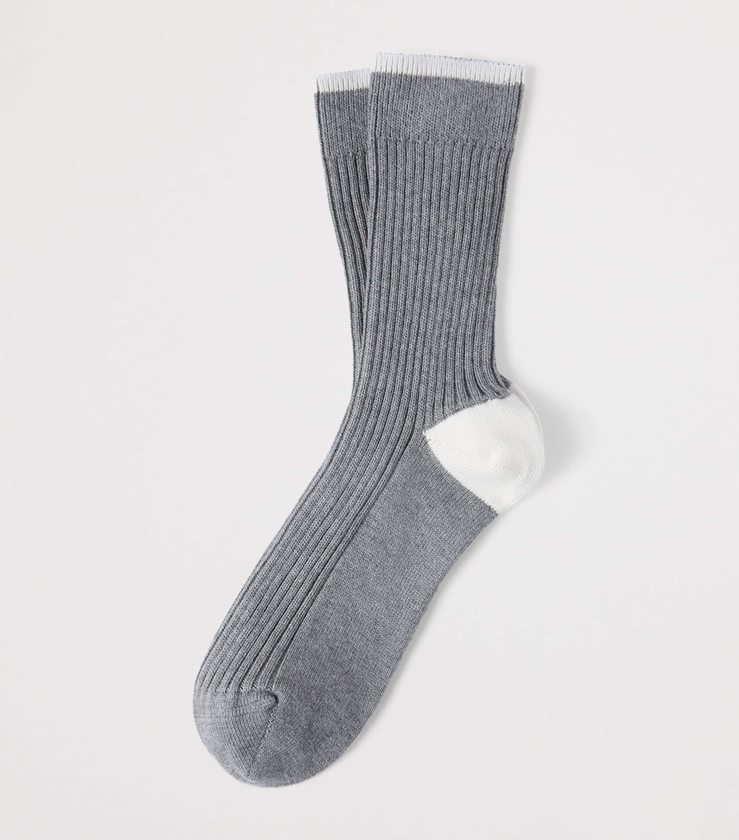 Brunello Cucinelli Mens Cotton Ribbed Socks Image 2