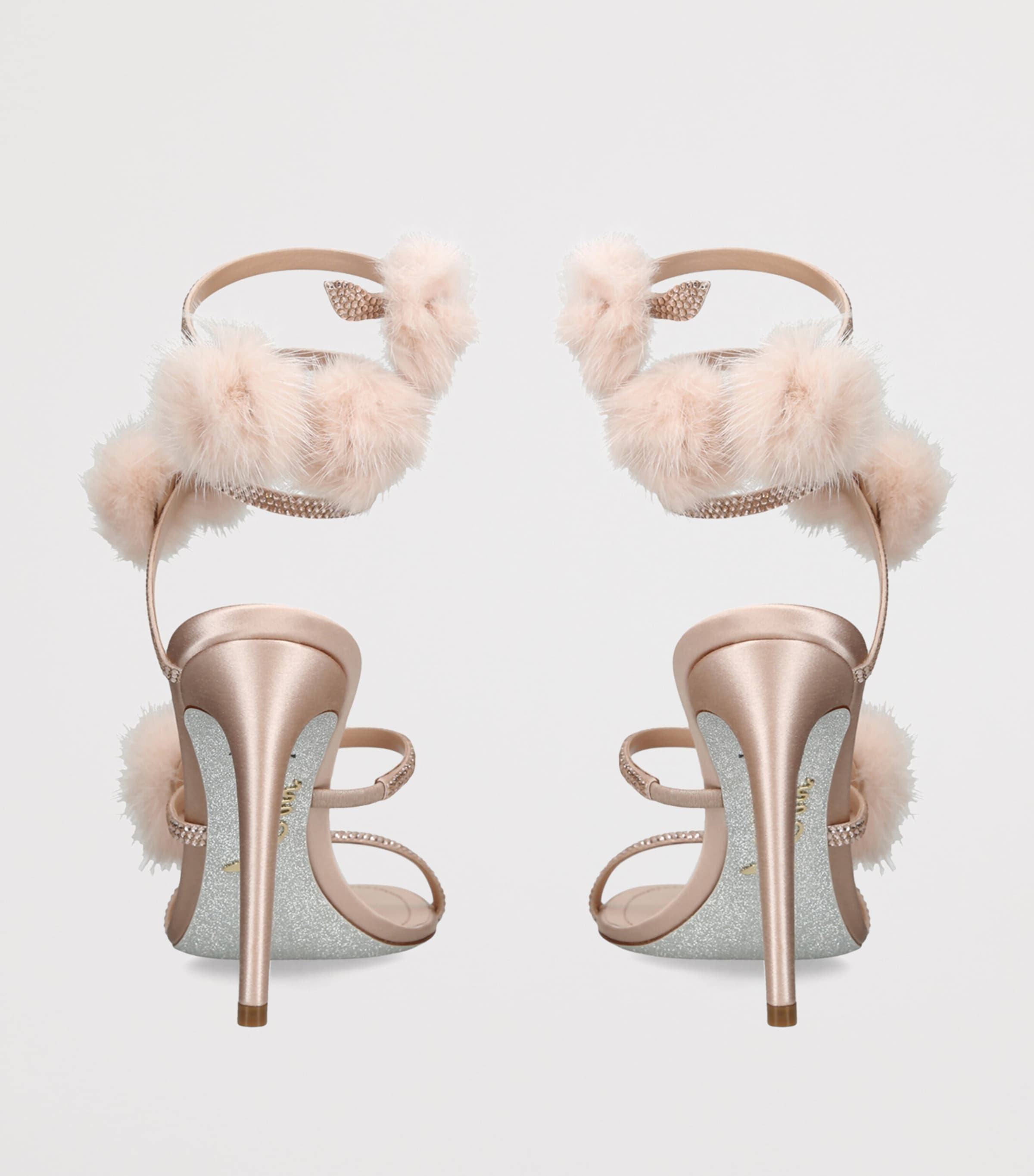 René Caovilla Embellished Cleo Sandals 105 Beige Image 2