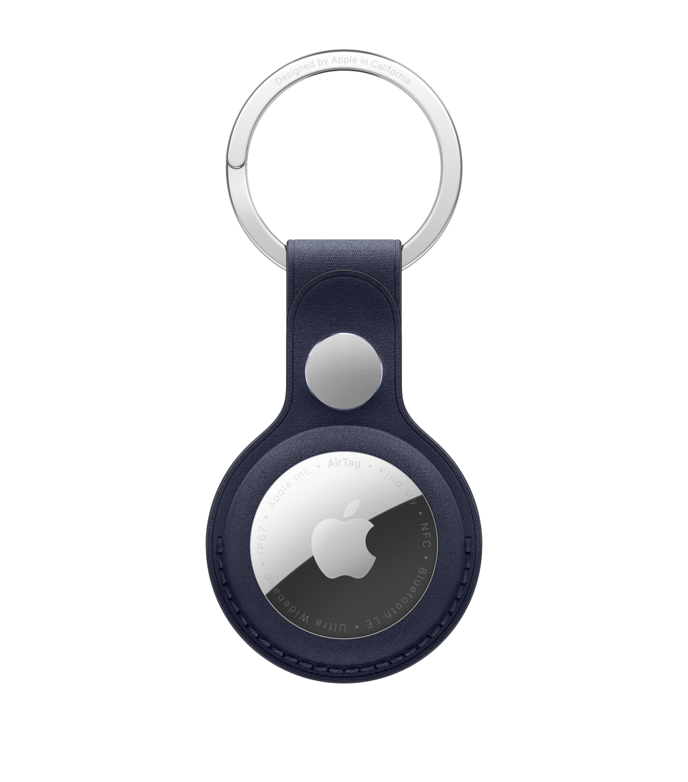 Apple AirTag FineWoven Key Ring Navy Image 1