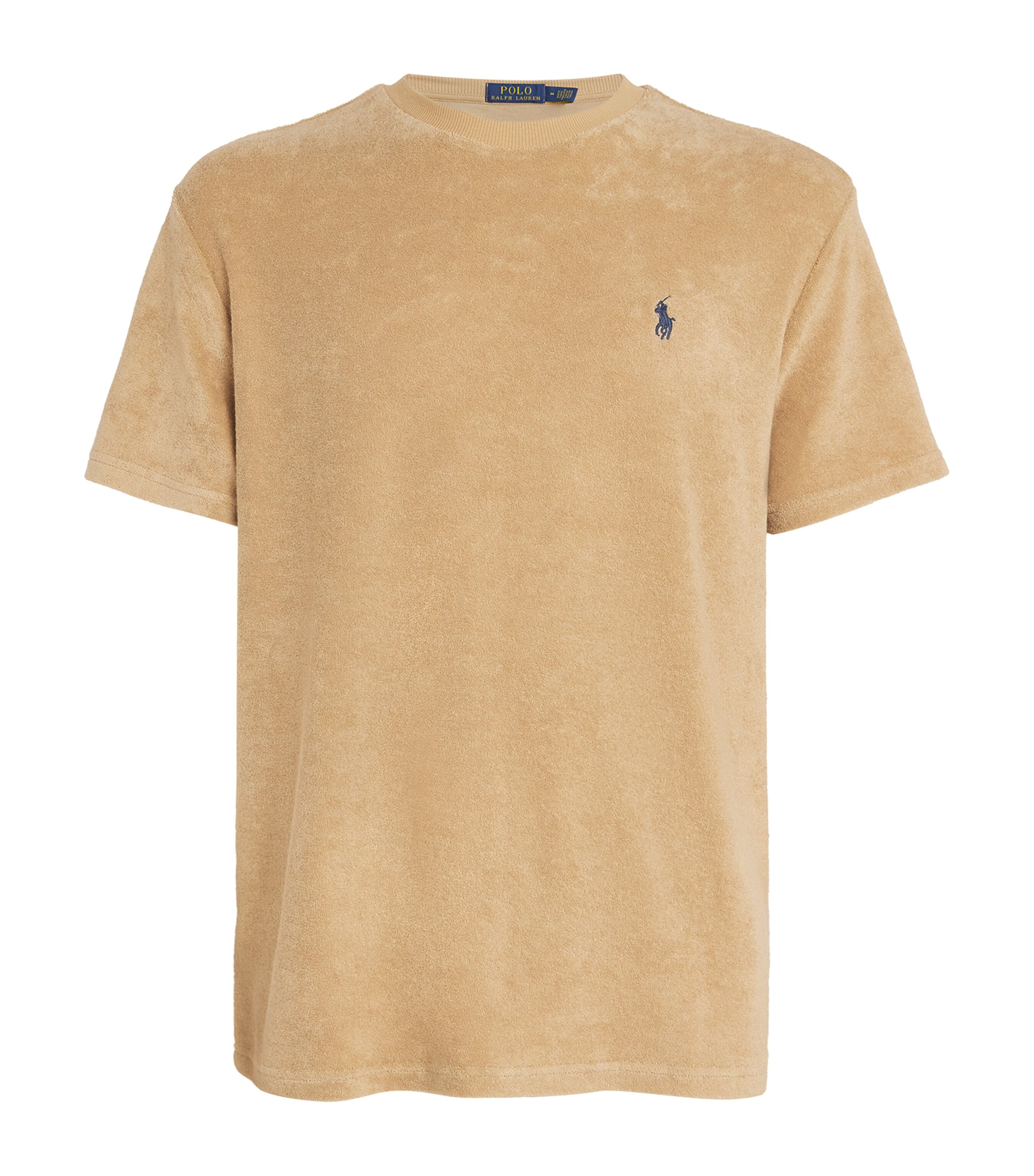 Polo Ralph Lauren Terry Cotton Logo T-shirt In Brown