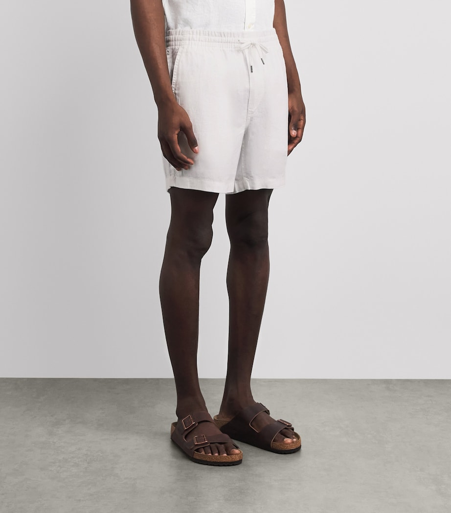 Polo Ralph Lauren Mens Linen Prepster Shorts White Image 4