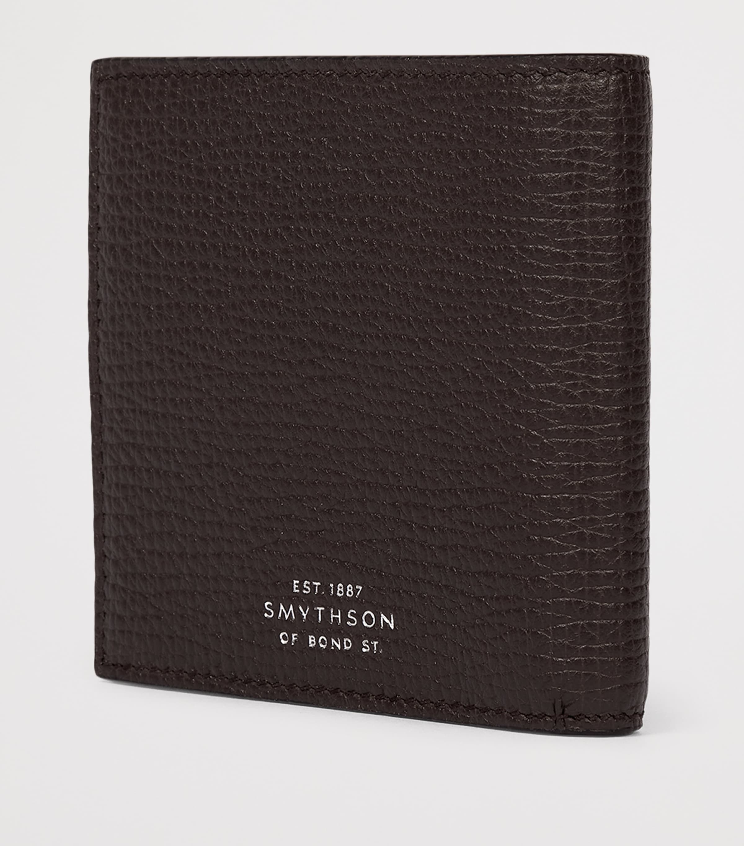 Smythson Calfskin Ludlow  Bifold Wallet Dark Brown Image 3