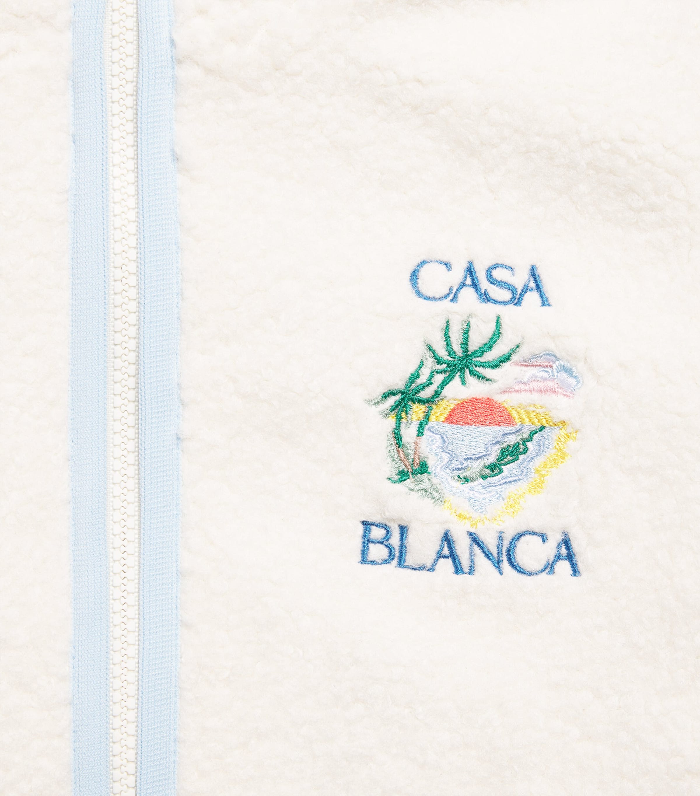 Casablanca Kids CASA SWEATS FZ KIDS FLEECE JACKET . Phantasm Agora Embr Image 3