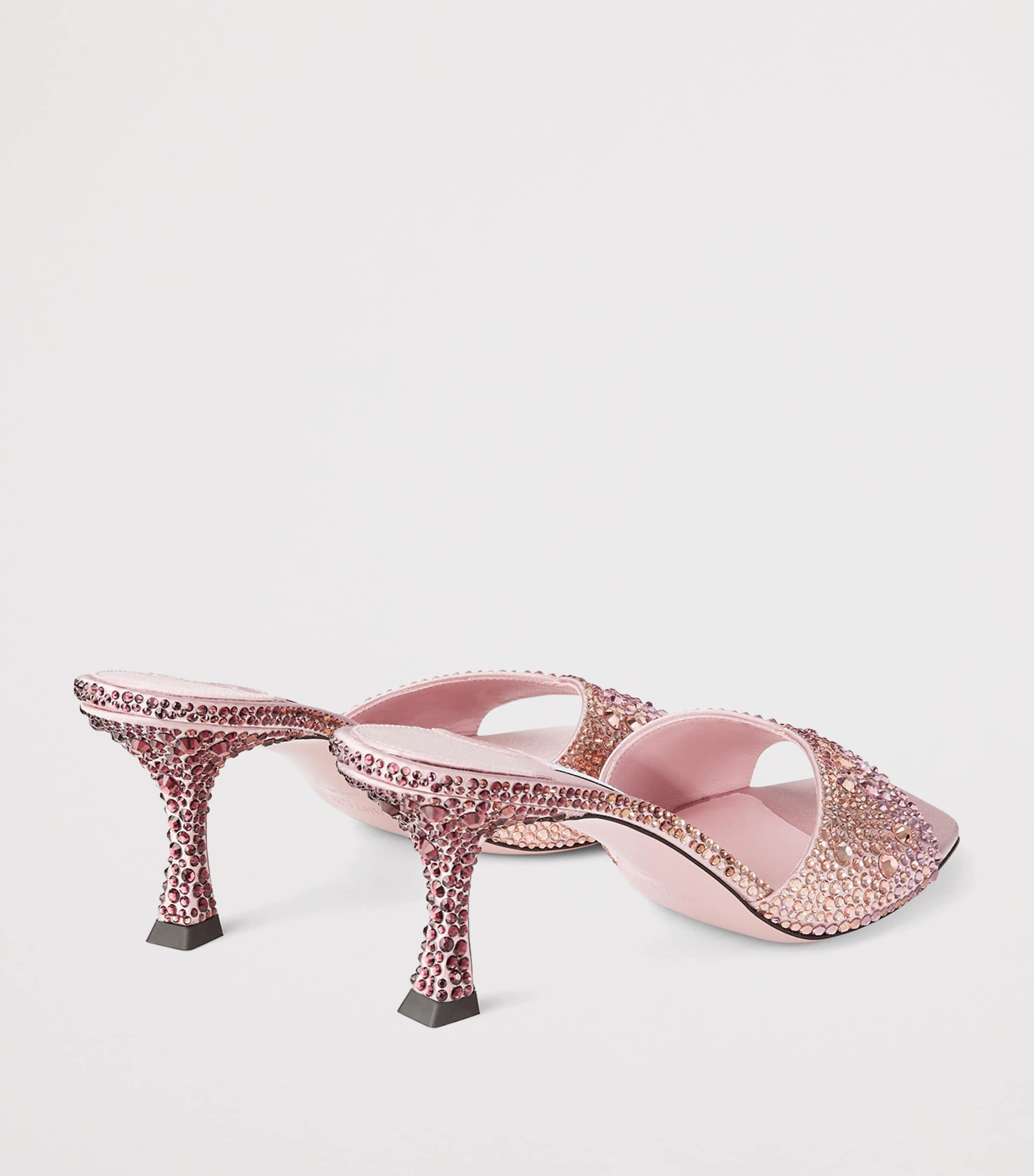 Skye 70 Leather Embellished Mules SILKY BLUSH MIX Image 3