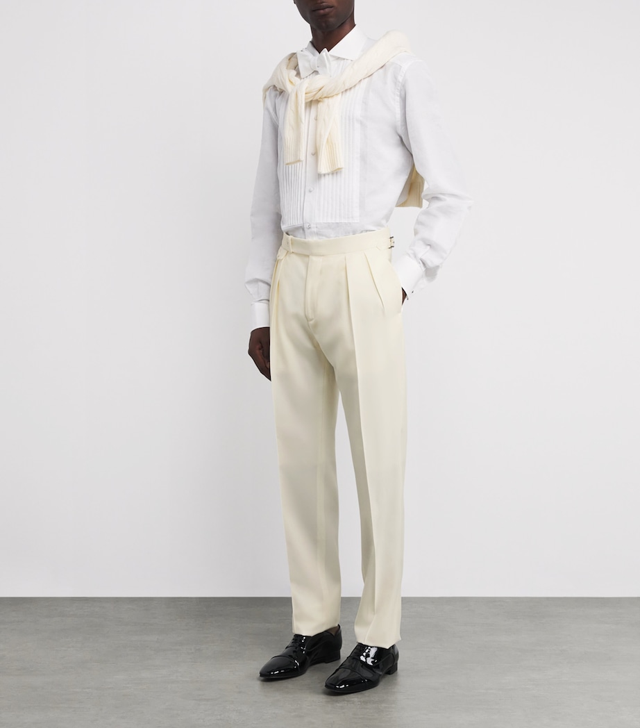Wool Tuxedo Trousers NATURAL Image 2
