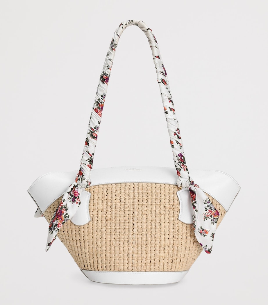 Dolce&Gabbana Raffia Capri Coppa Shoulder Bag Crema/bia Image 4