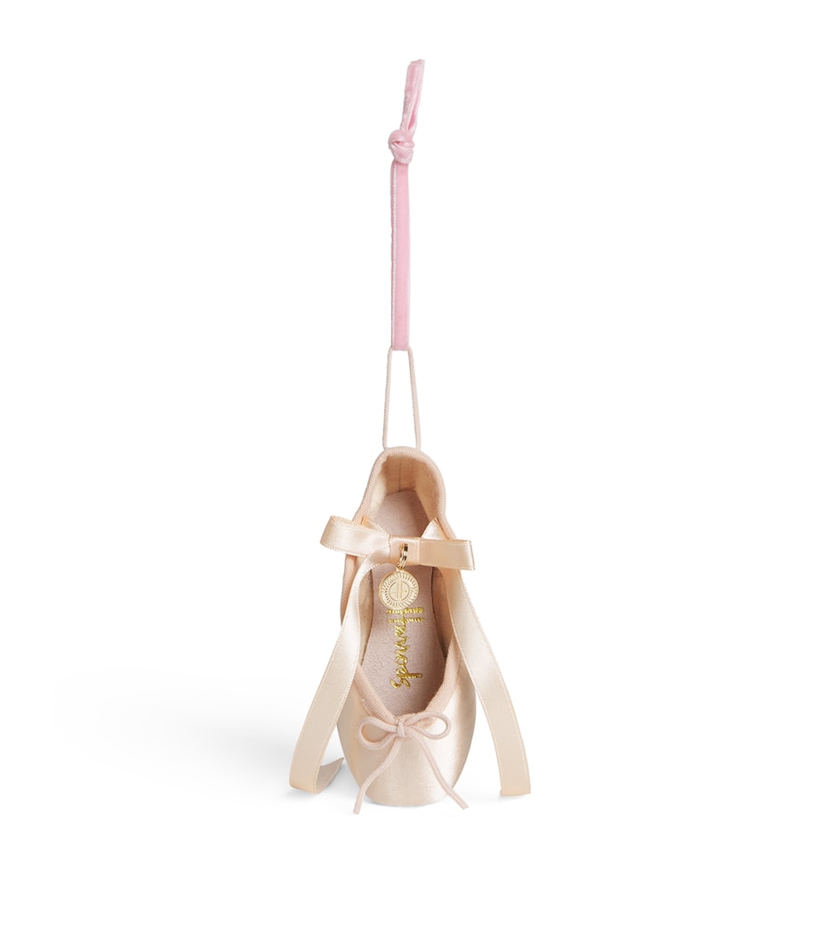 Satin Ballet Slipper Tree Decoration PINK Image 1