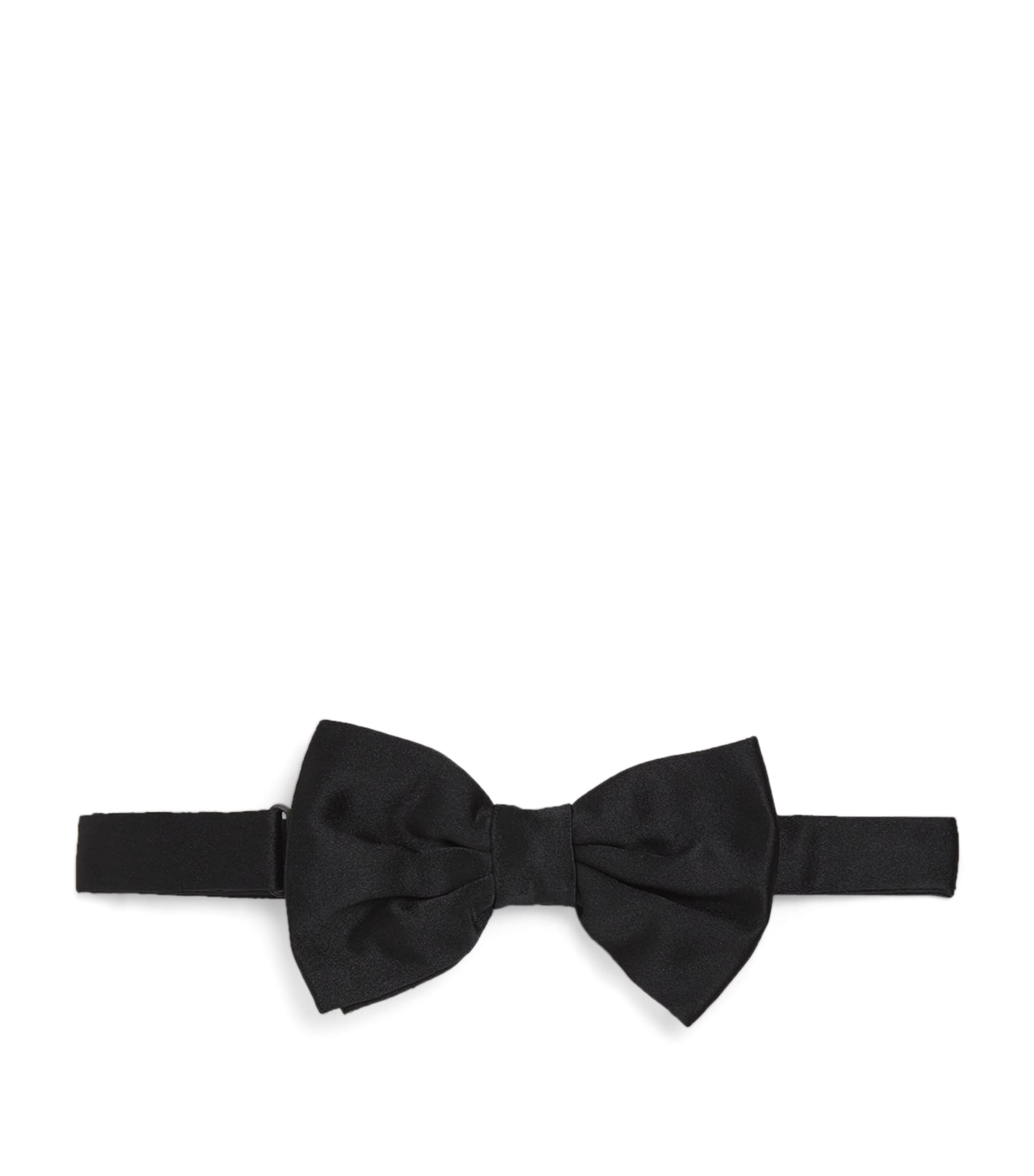 Corneliani Silk Pre-tied Bow Tie In Black