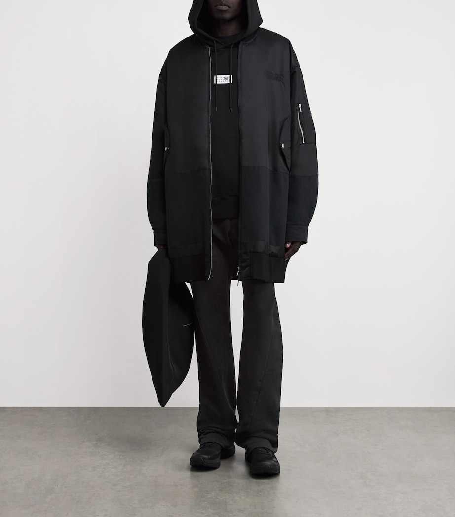 MM6 Maison Margiela Mens Cotton Twisted Sweatpants Black Image 2