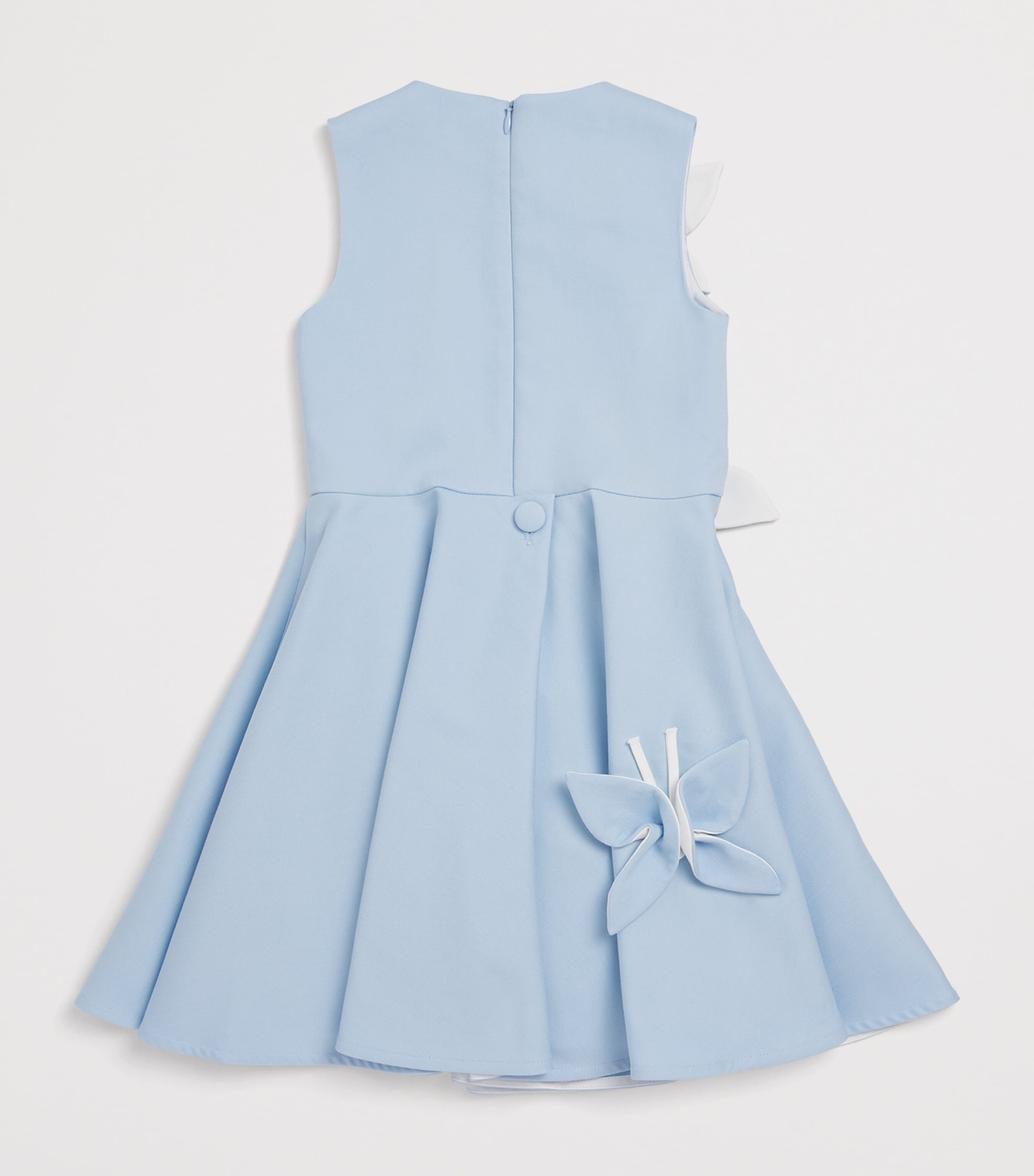Satin Floral Appliqué Butterfly Dress (3-8 Years) 1022LIGHT BLUE Image 2