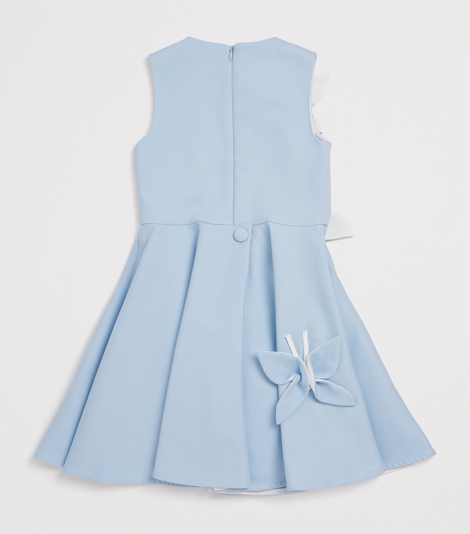 Satin Floral Appliqué Butterfly Dress (3-8 Years) 1022LIGHT BLUE Image 2