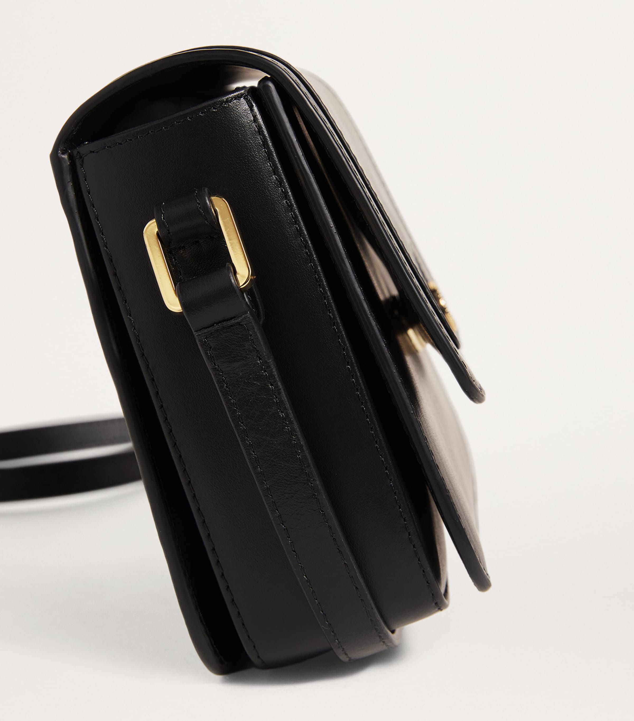 Harrods Leather Camera Bag Black Image 6
