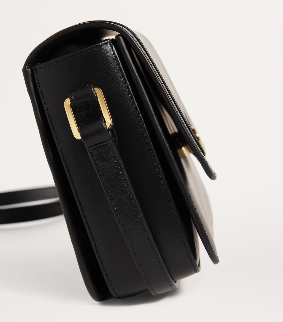 Harrods Leather Camera Bag Black Image 6