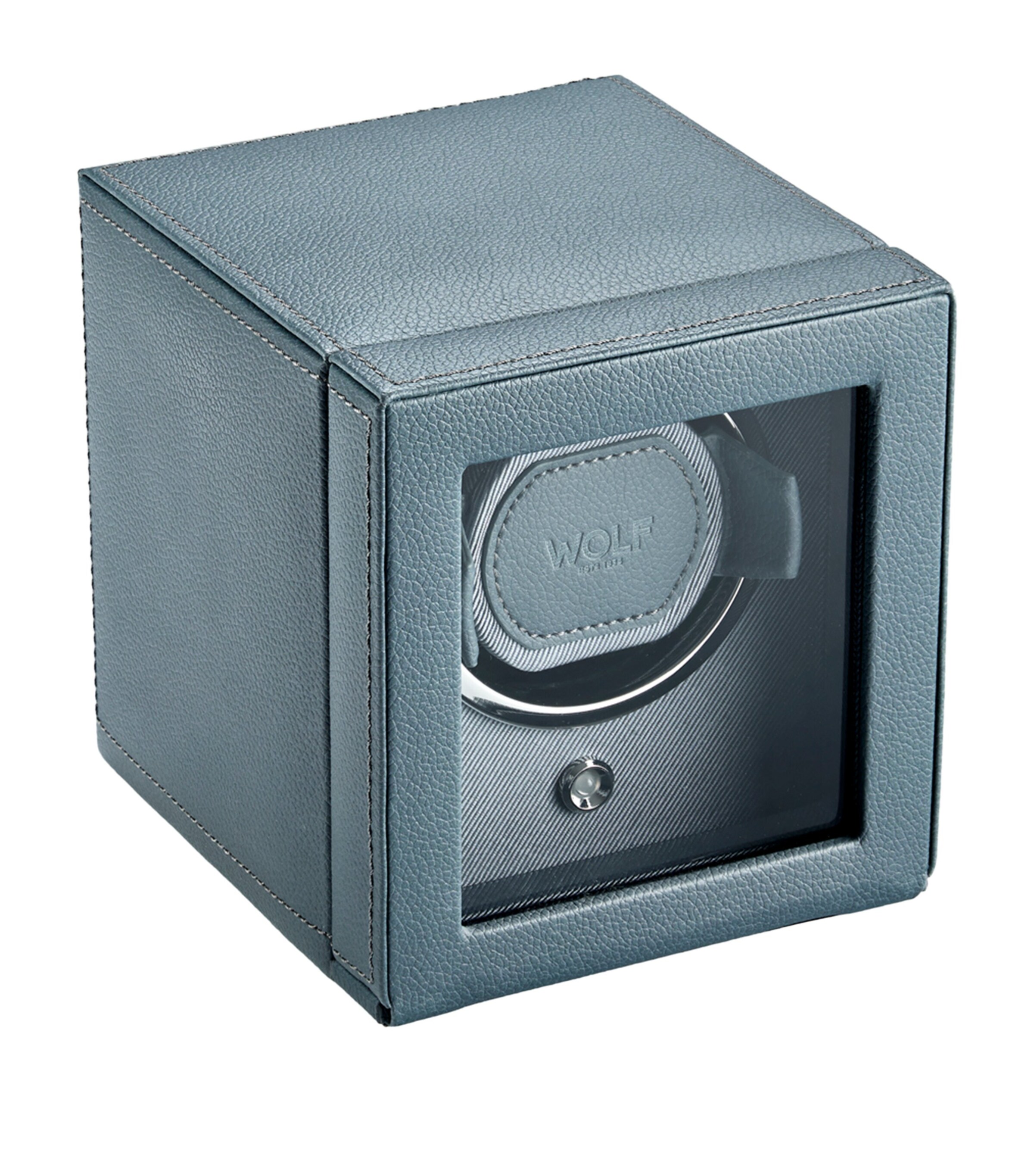WOLF Cub Single Watch Winder with Cover Future Grey Image 2