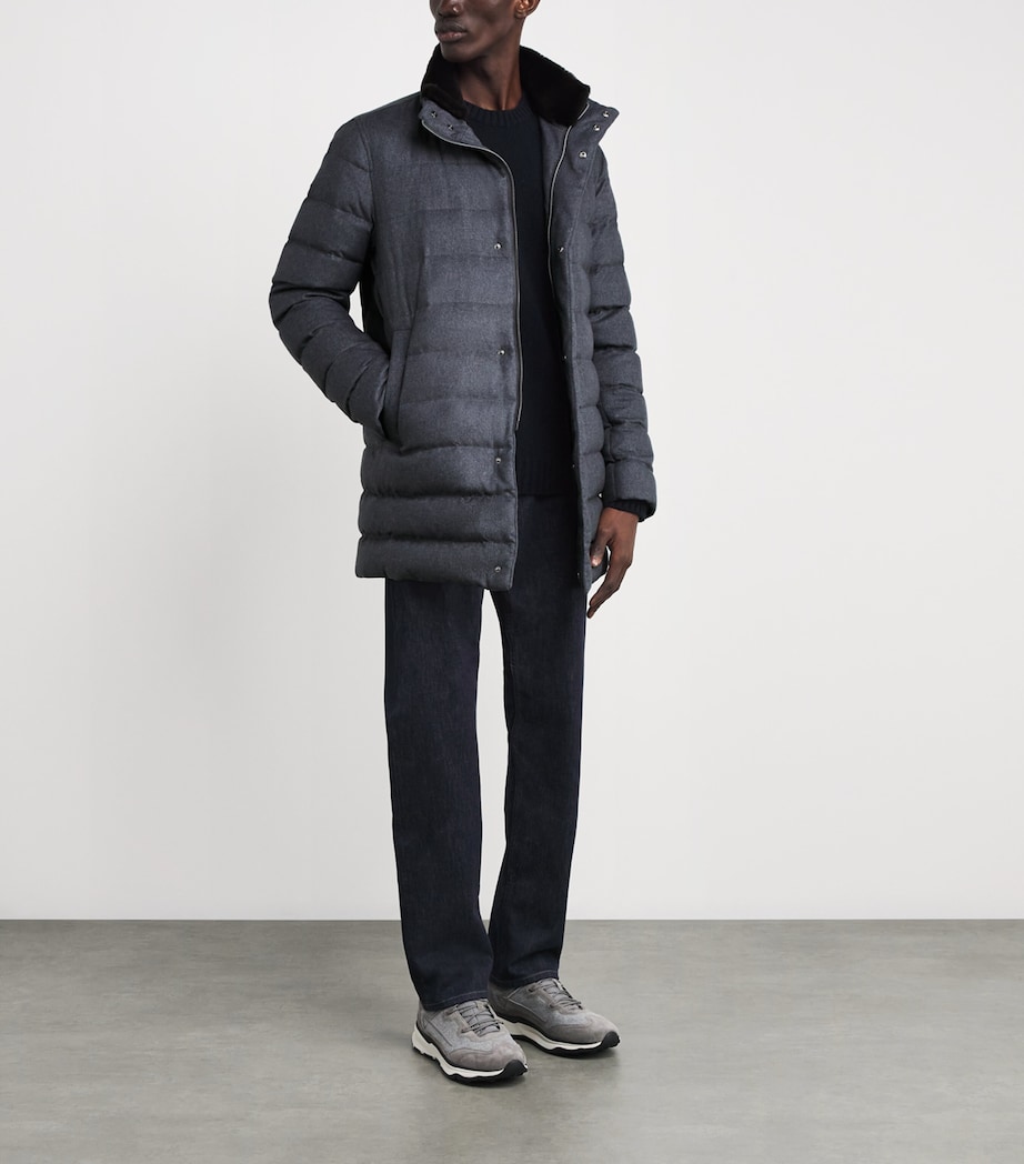 Cashmere-Silk Down Puffer Car Coat 9482 GRIGO BALENA Image 2