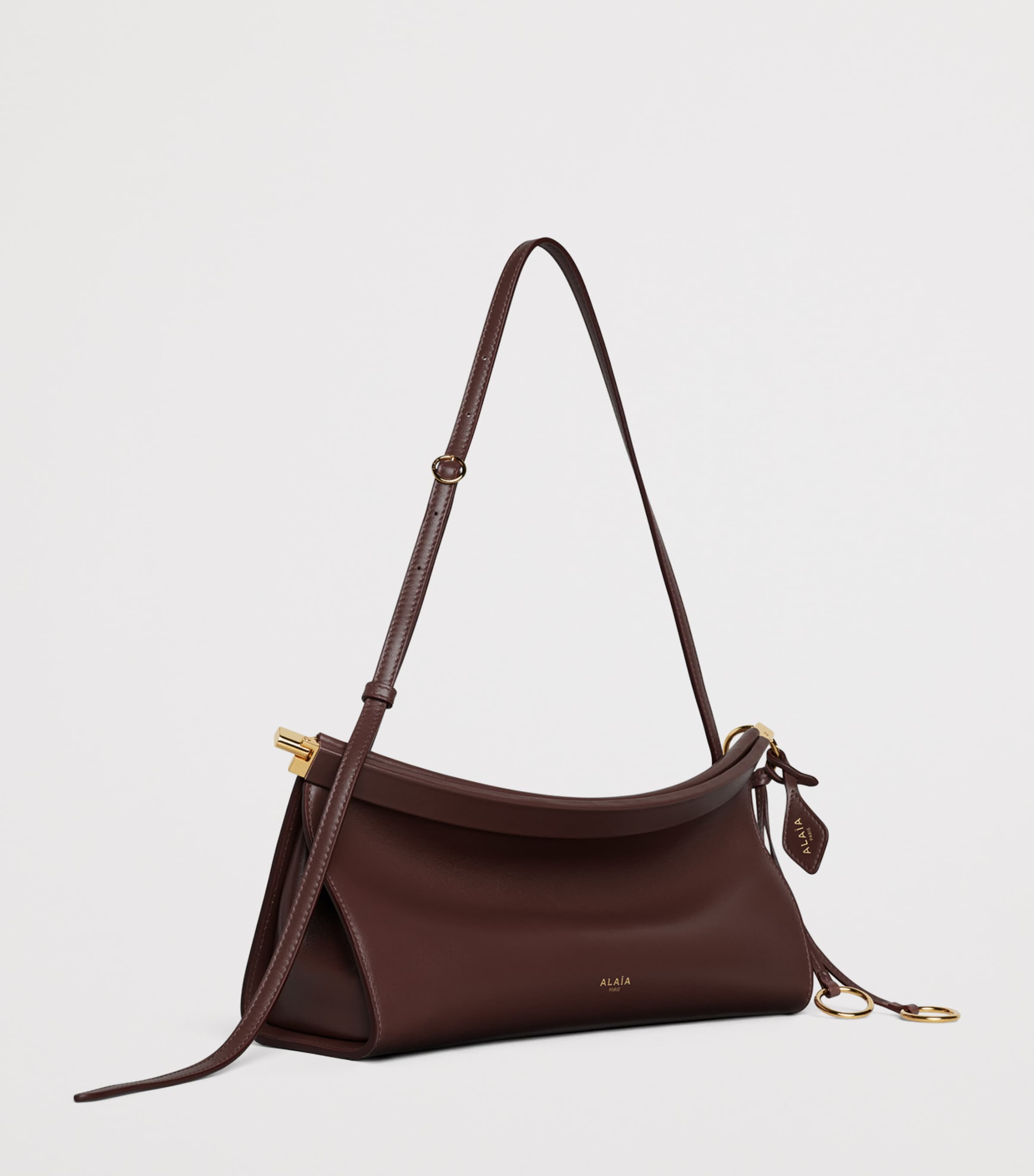 Medium Leather Le Click East West Shoulder Bag OR Image 2